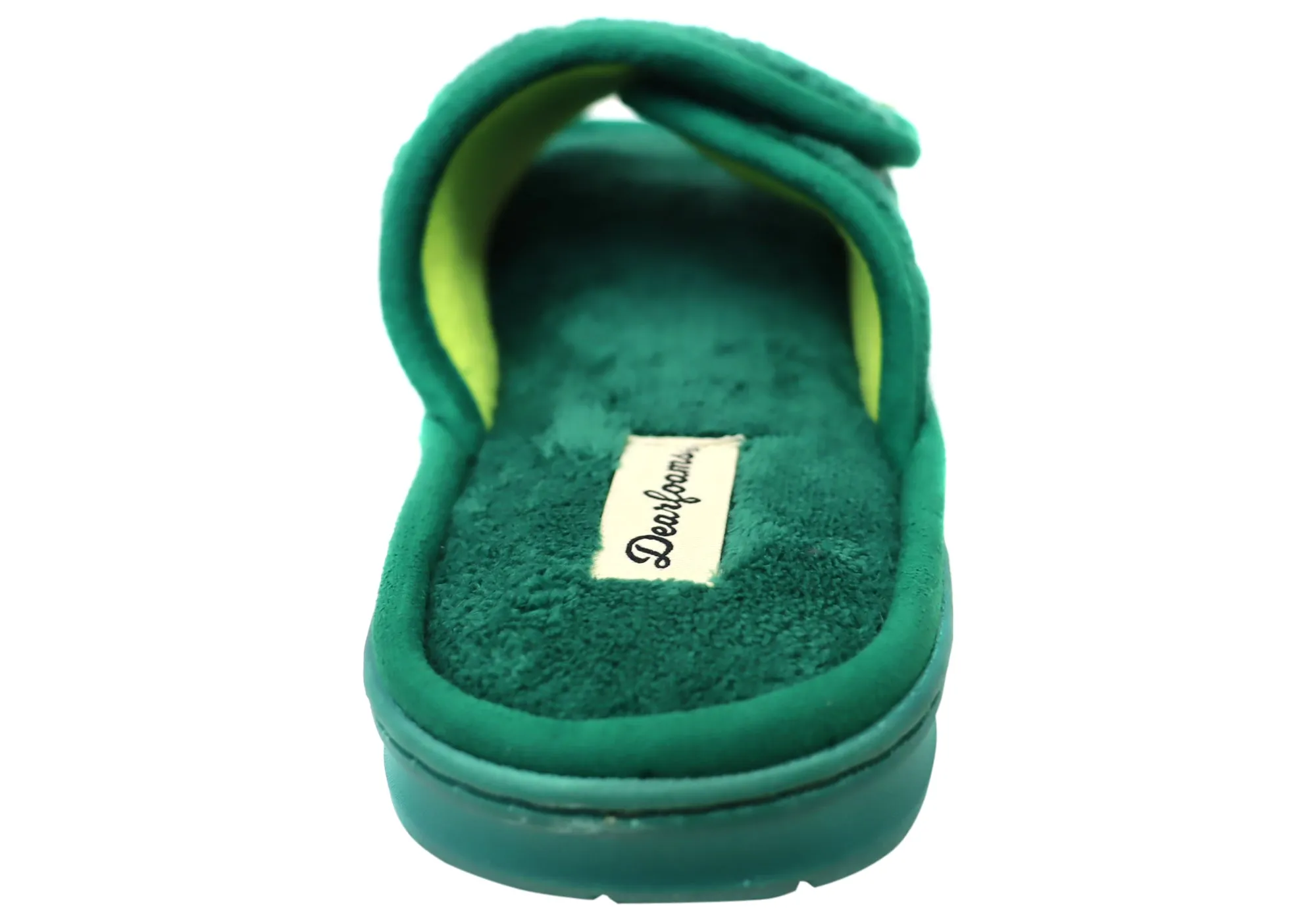 Dearfoams Damen Bequeme Mickey Terry Verstellbare Schlupfhausschuhe Dearfoams Schuhe