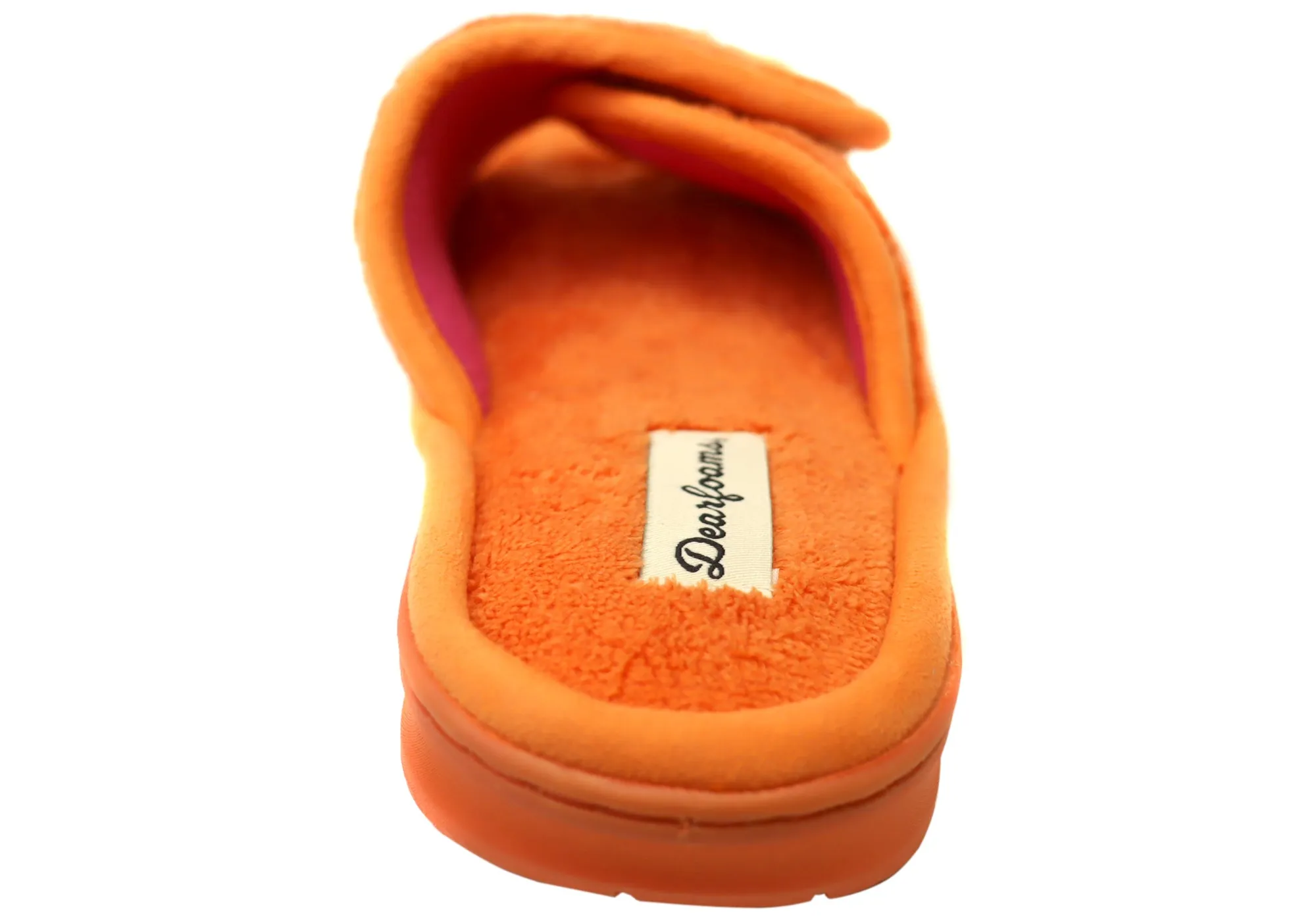 Dearfoams Damen Bequeme Mickey Terry Verstellbare Schlupfhausschuhe Dearfoams Schuhe