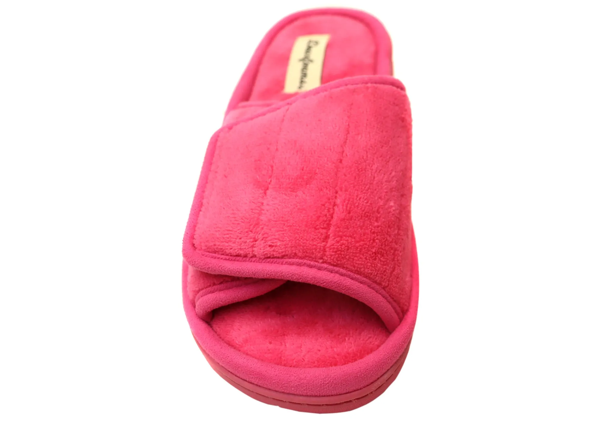 Dearfoams Damen Bequeme Mickey Terry Verstellbare Schlupfhausschuhe Dearfoams Schuhe