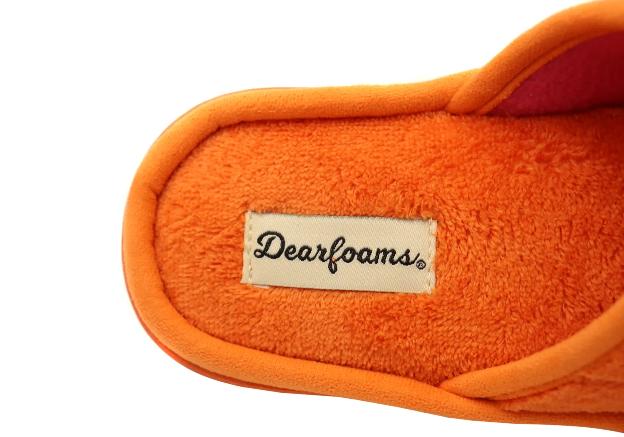 Dearfoams Damen Bequeme Mickey Terry Verstellbare Schlupfhausschuhe Dearfoams Schuhe