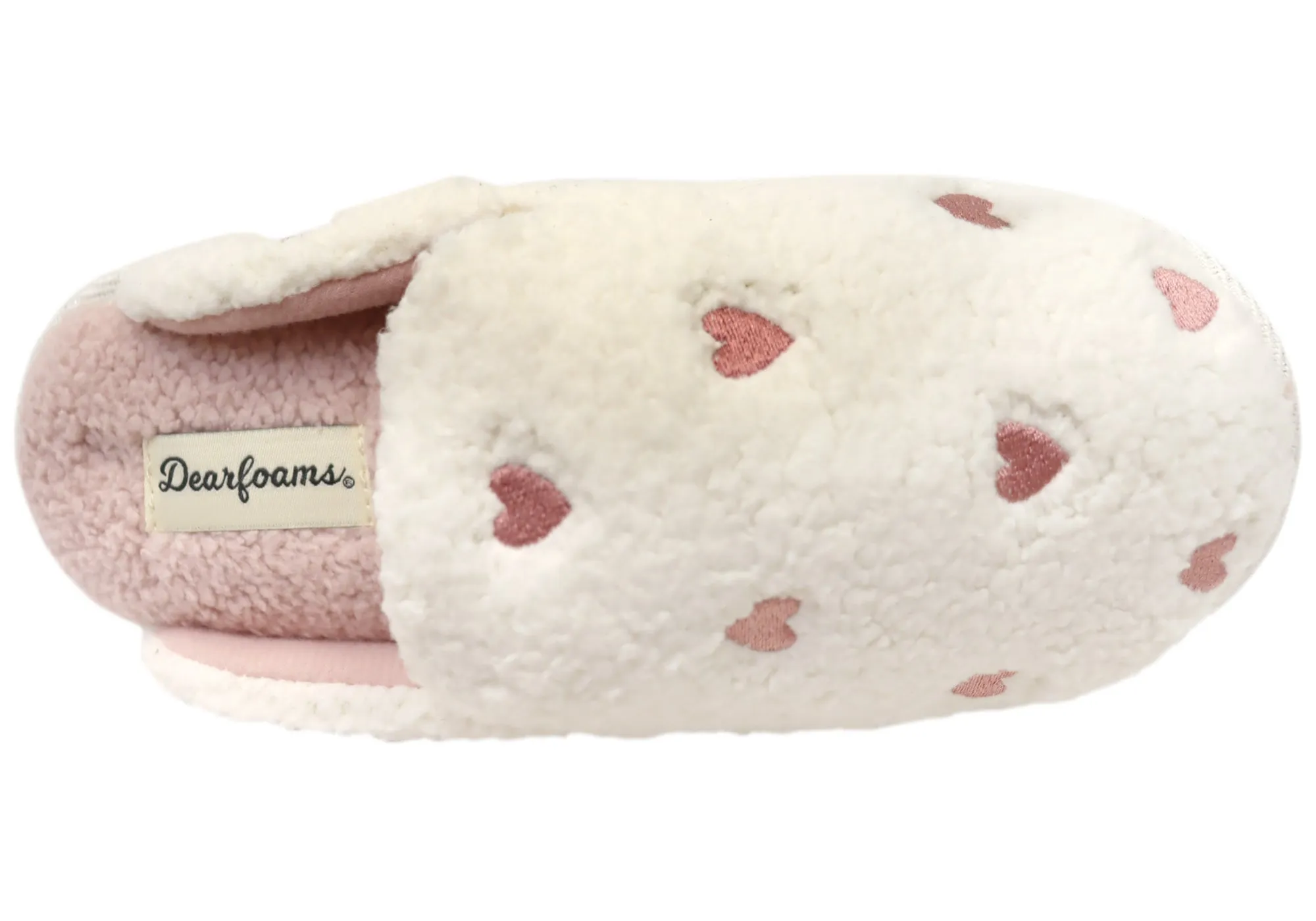 Dearfoams Damen Bequeme Pantoffeln mit offener Ferse Dearfoams Schuhe