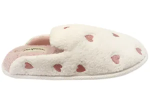 Dearfoams Damen Bequeme Pantoffeln mit offener Ferse Dearfoams Schuhe