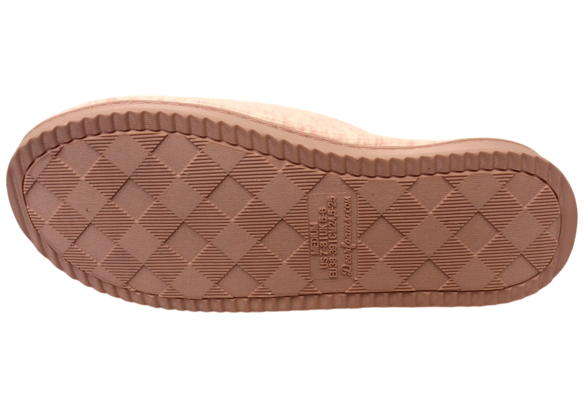 Dearfoams Damen Demi Rippstrick Slide Bequeme Zehenfreie Hausschuhe Dearfoams Schuhe