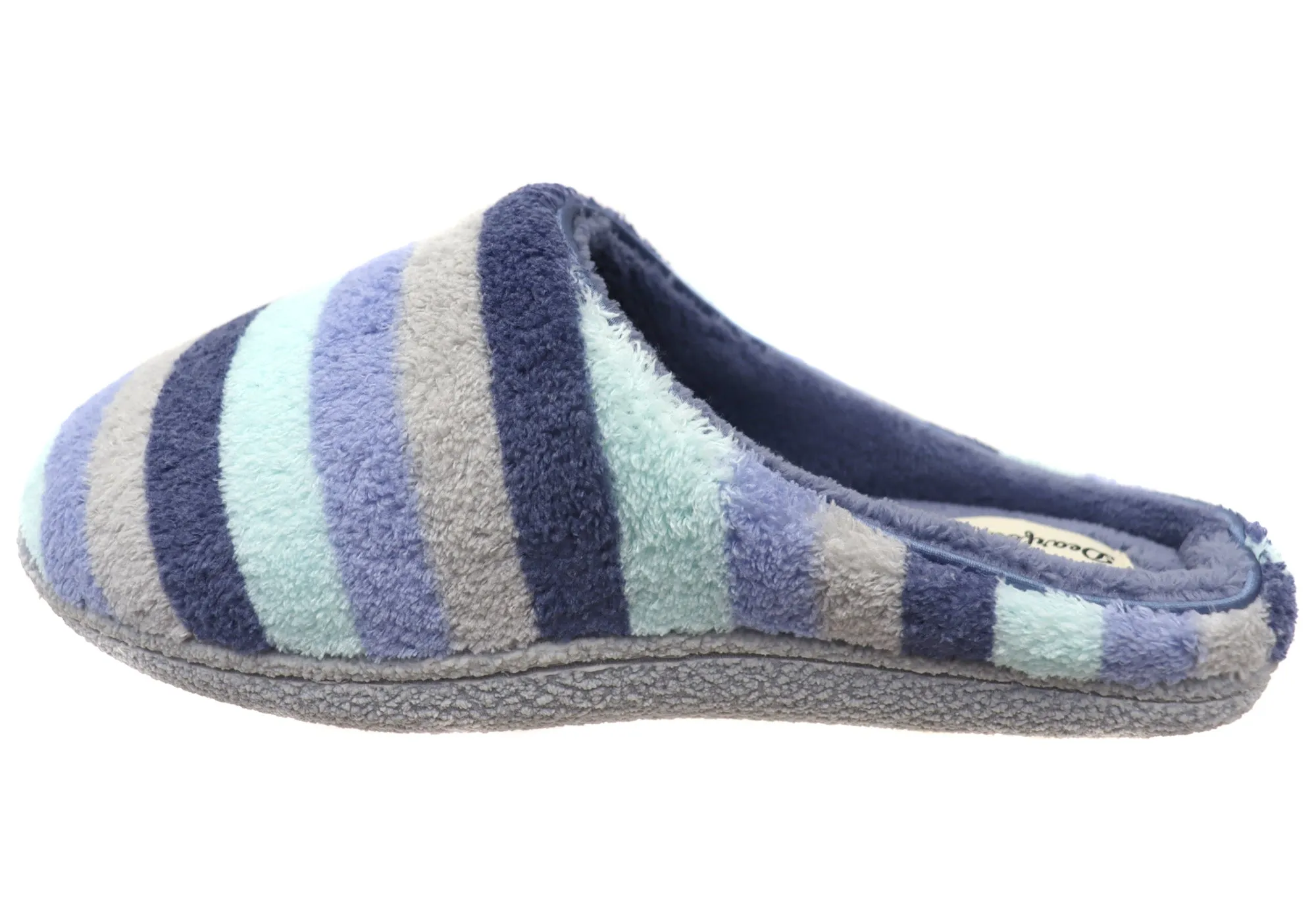 Dearfoams Damen Leslie Steppterry Clogs Weite Passform Hausschuhe Dearfoams Schuhe