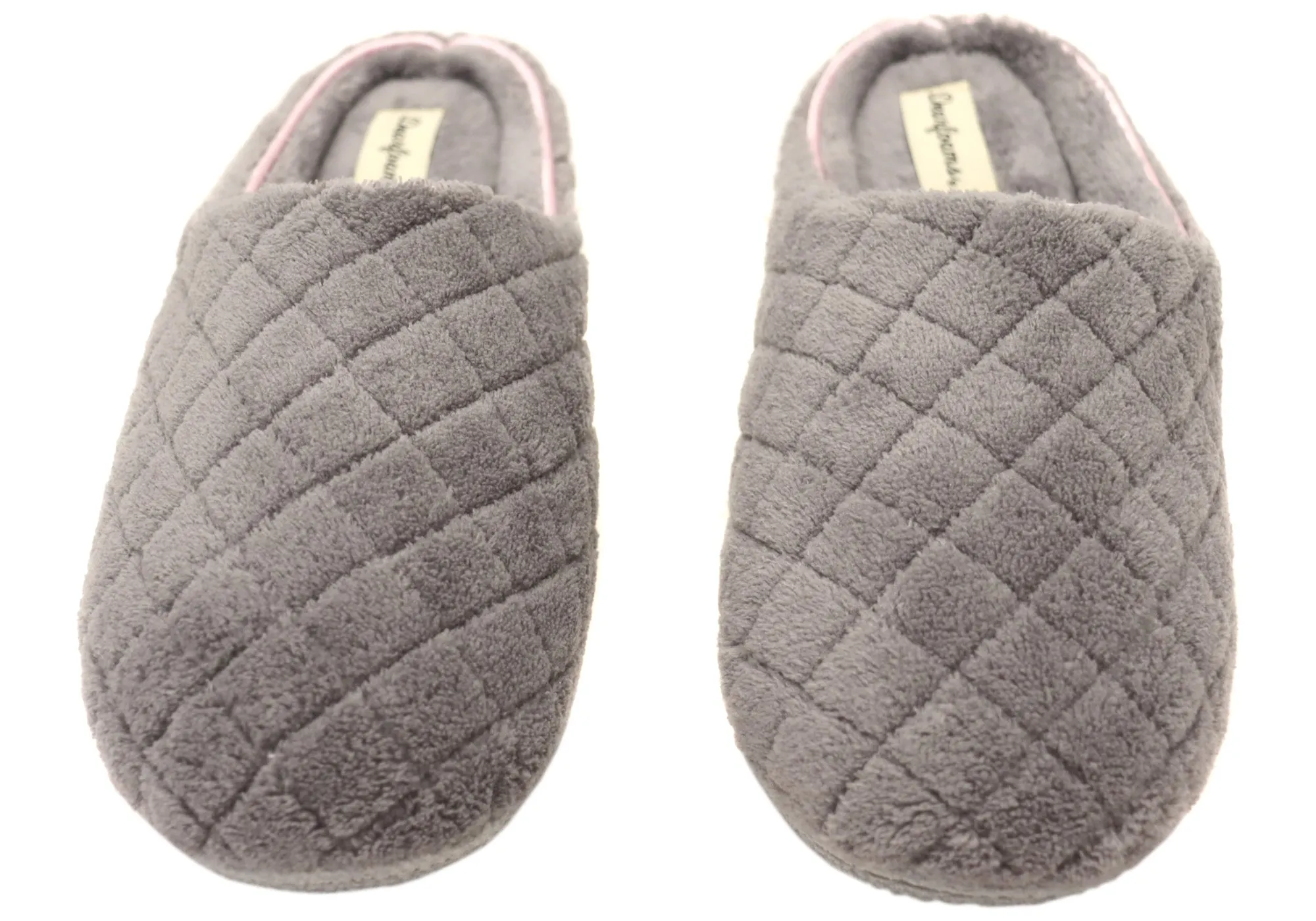 Dearfoams Damen Leslie Steppterry Clogs Weite Passform Hausschuhe Dearfoams Schuhe