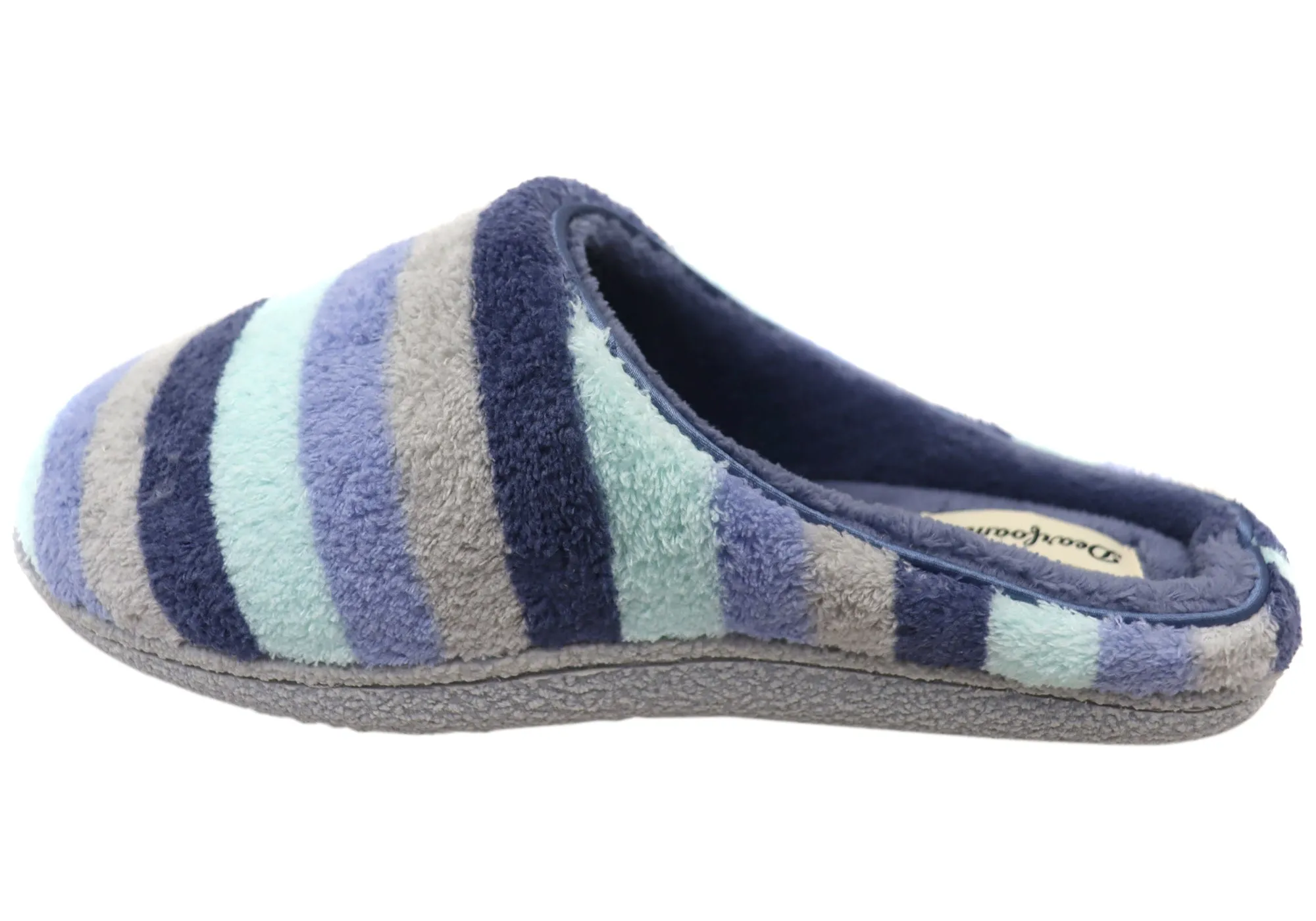 Dearfoams Damen Leslie Steppterry Clogs Weite Passform Hausschuhe Dearfoams Schuhe