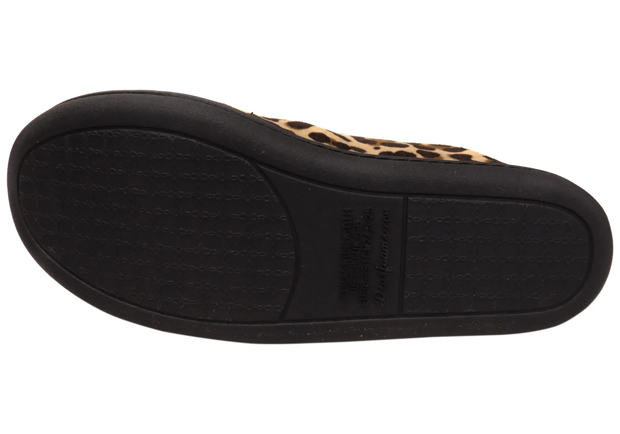 Dearfoams Damen Rebecca Mikrofaser Velours Pantoffeln in weiter Passform Dearfoams Schuhe