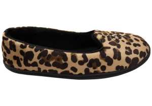 Dearfoams Damen Rebecca Mikrofaser Velours Pantoffeln in weiter Passform Dearfoams Schuhe