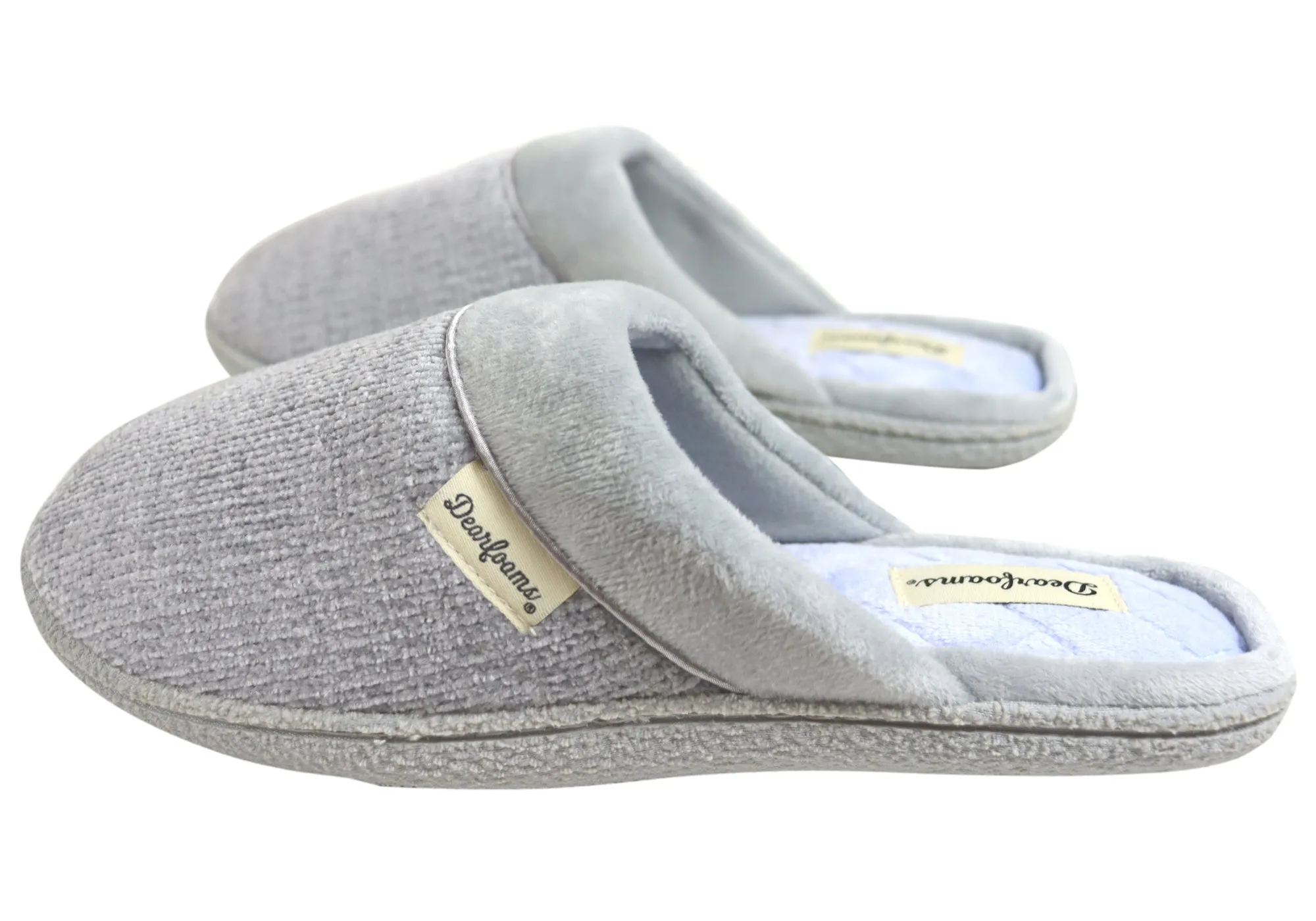 Dearfoams Damen Samantha Chenille geschlossene Hausschuhe Dearfoams Schuhe