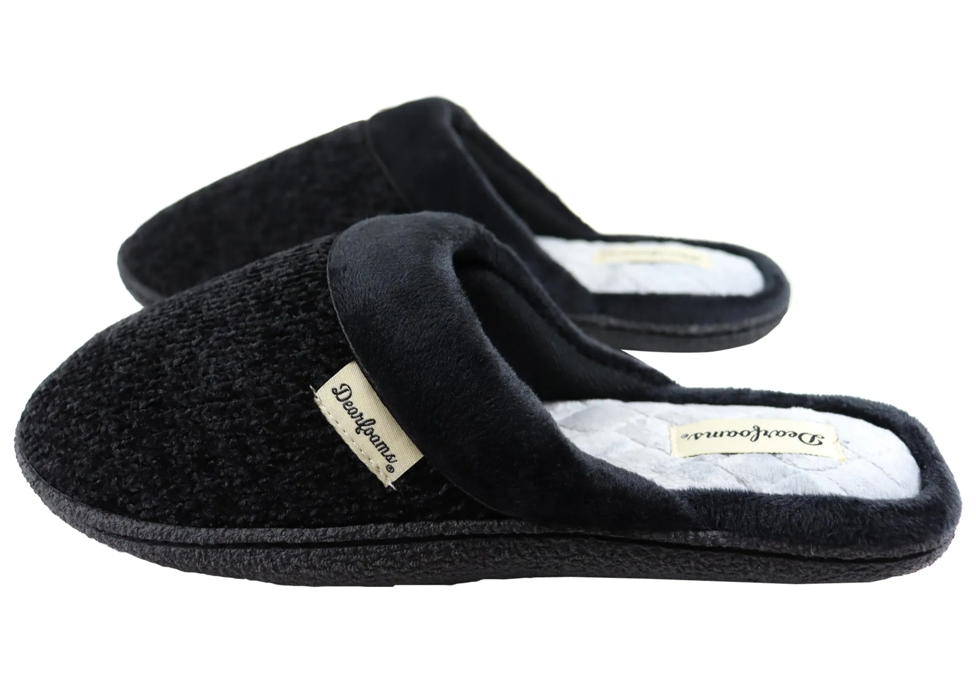 Dearfoams Damen Samantha Chenille geschlossene Hausschuhe Dearfoams Schuhe