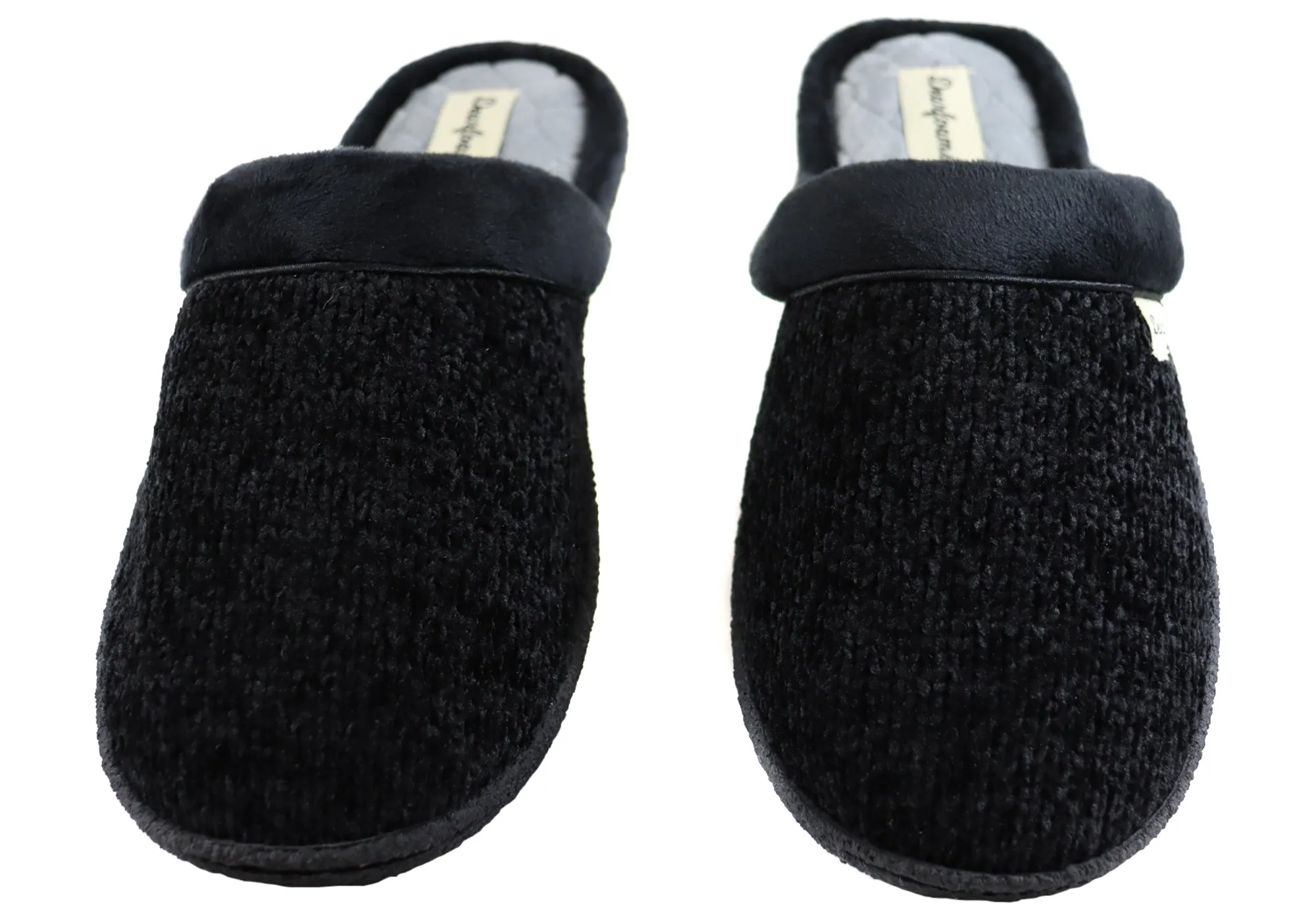 Dearfoams Damen Samantha Chenille geschlossene Hausschuhe Dearfoams Schuhe