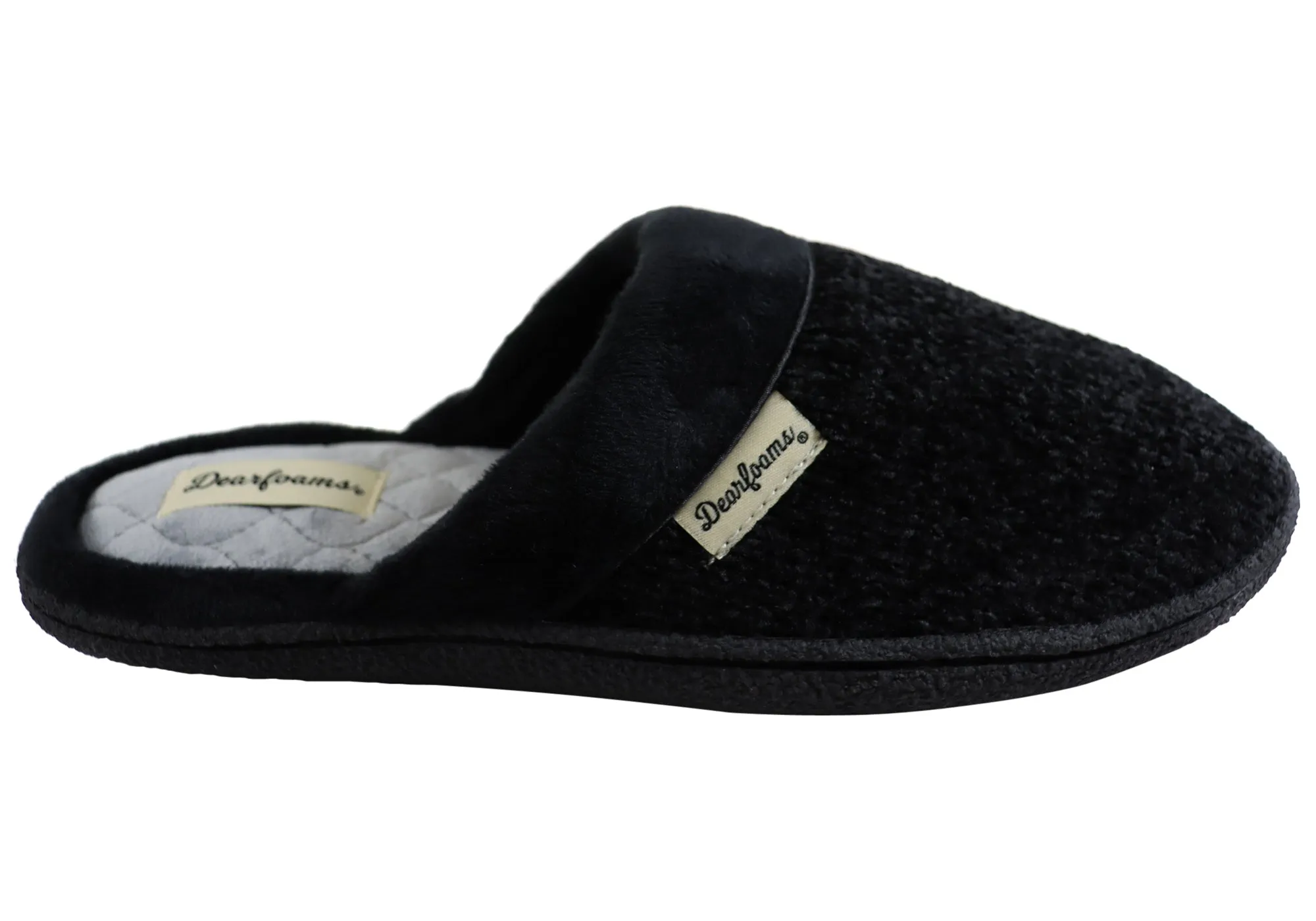 Dearfoams Damen Samantha Chenille geschlossene Hausschuhe Dearfoams Schuhe