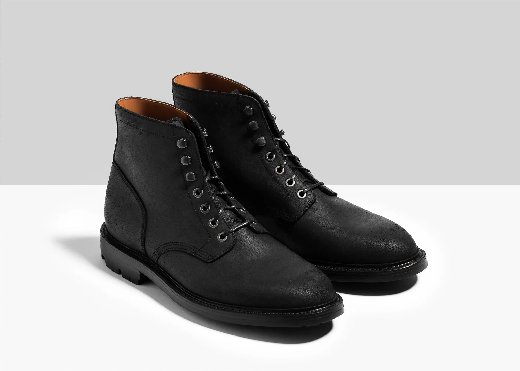 Diesel Boot Schwarz Gewachster Commander