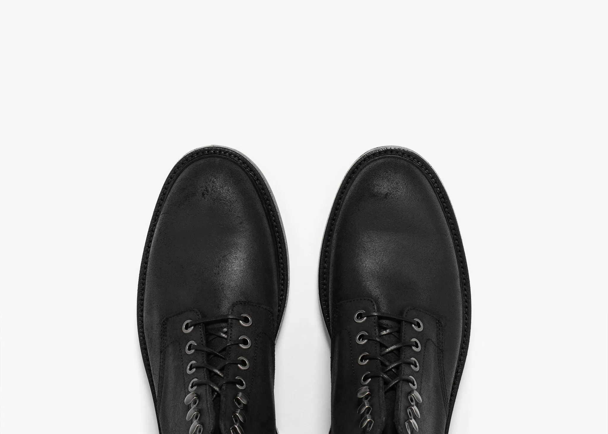 Diesel Boot Schwarz Gewachster Commander