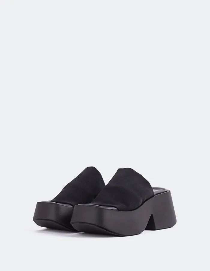 Sanftes schwarzes Lycra