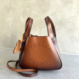 Dumpling-Logo Schultertasche gealtert, Brandy Taschen_Stella Mccartney_Taschen