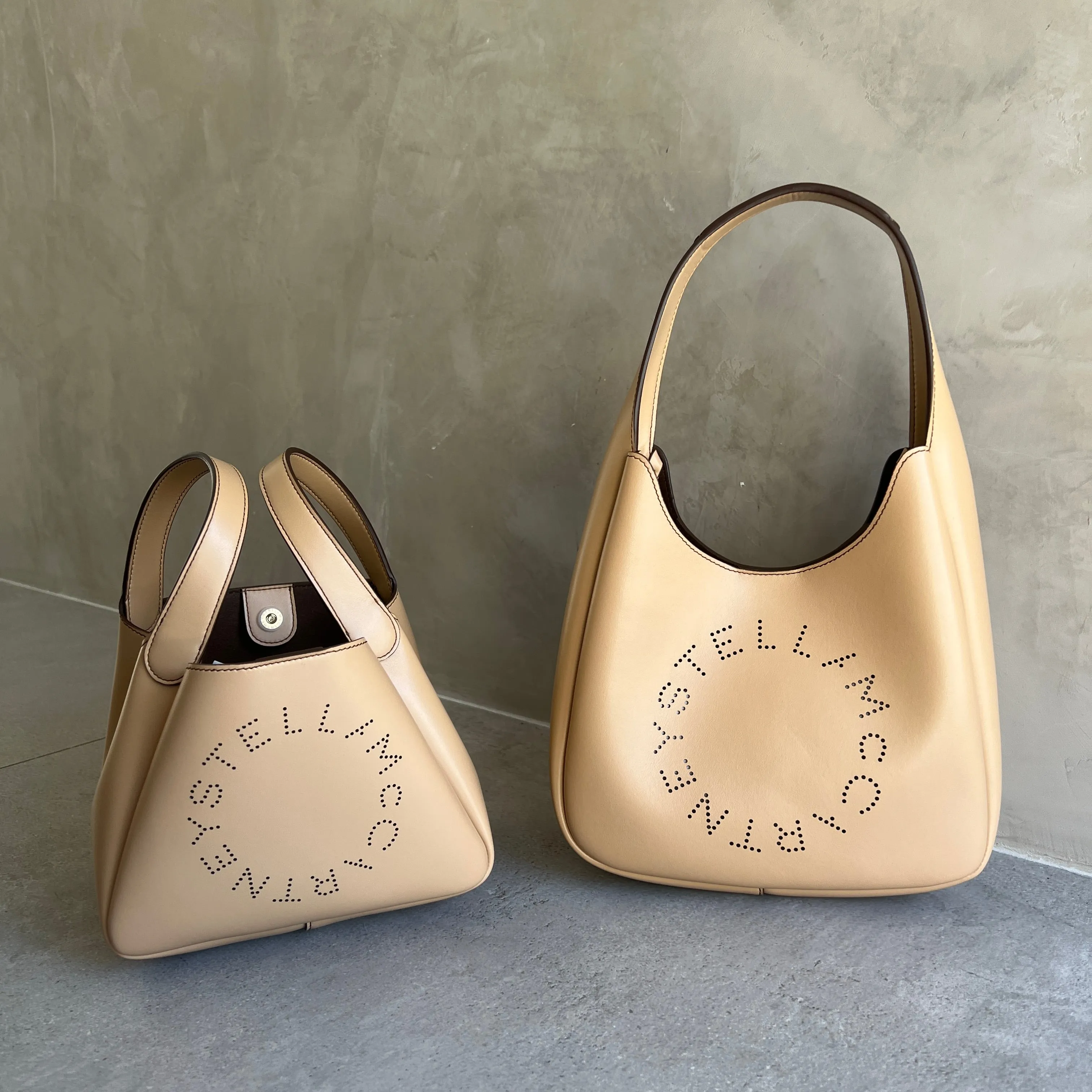 Dumpling Logo Alta SM, Rehbraune Taschen_Stella Mccartney_Taschen