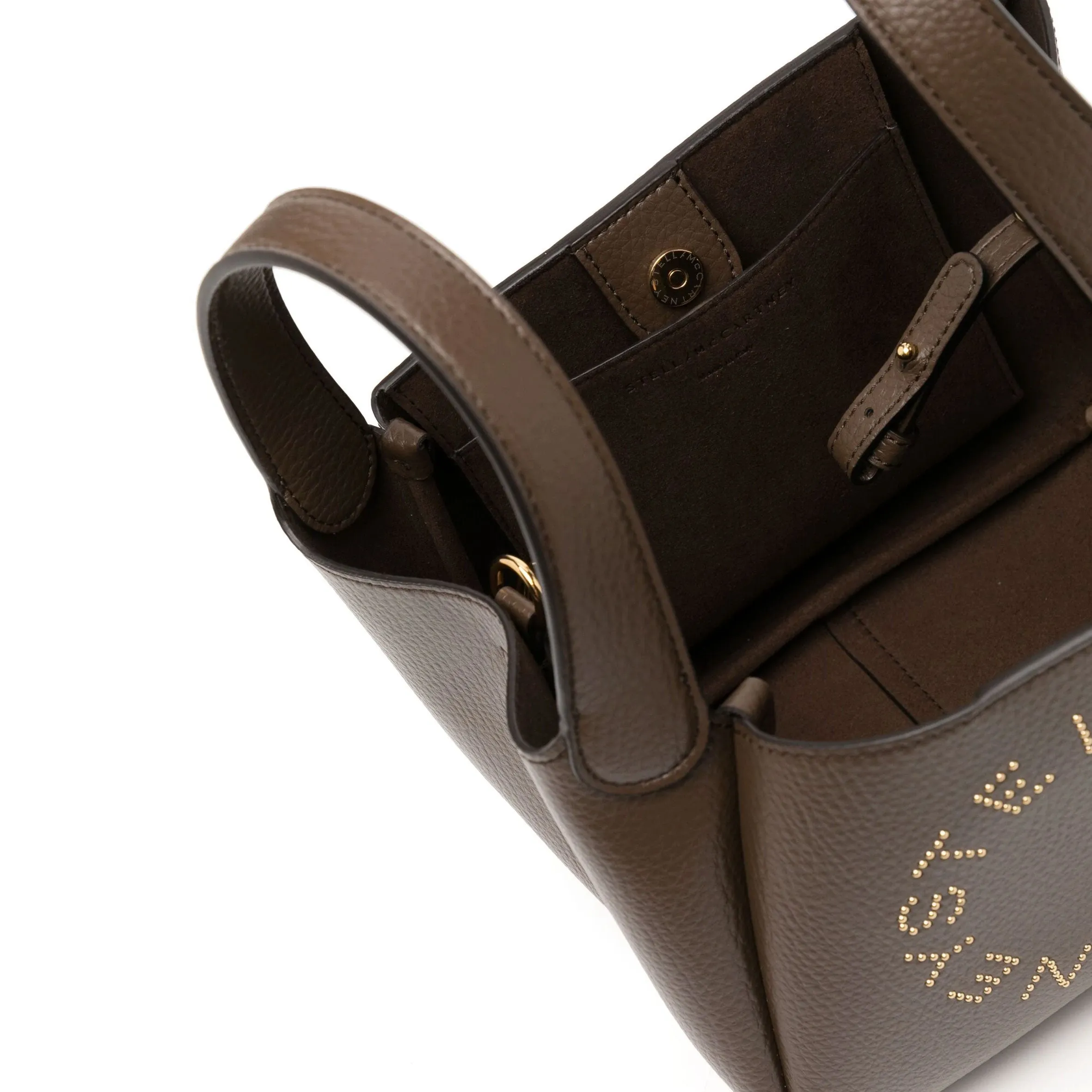 Dumpling-Logo Getreide-Schultertasche, Braune Taschen_Stella Mccartney_Taschen