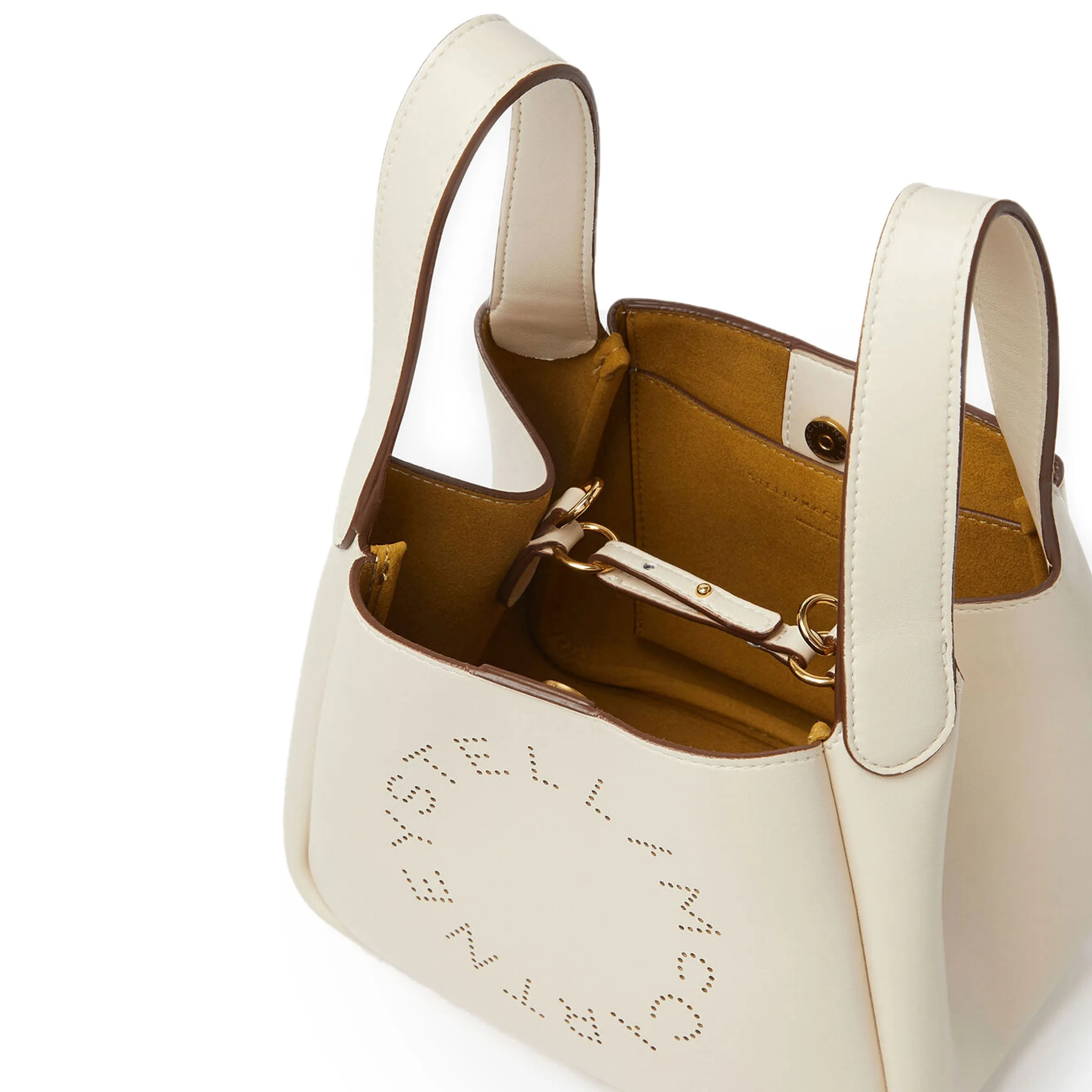 Dumpling Logo Schultertasche, Weiße Taschen_Stella Mccartney_Taschen