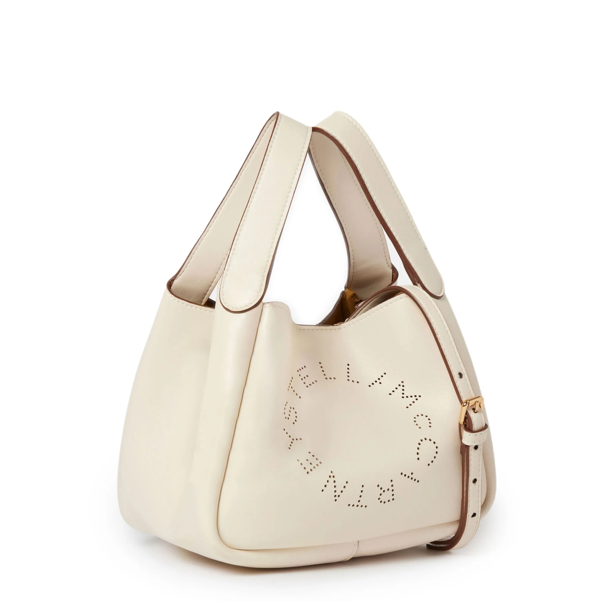 Dumpling Logo Schultertasche, Weiße Taschen_Stella Mccartney_Taschen