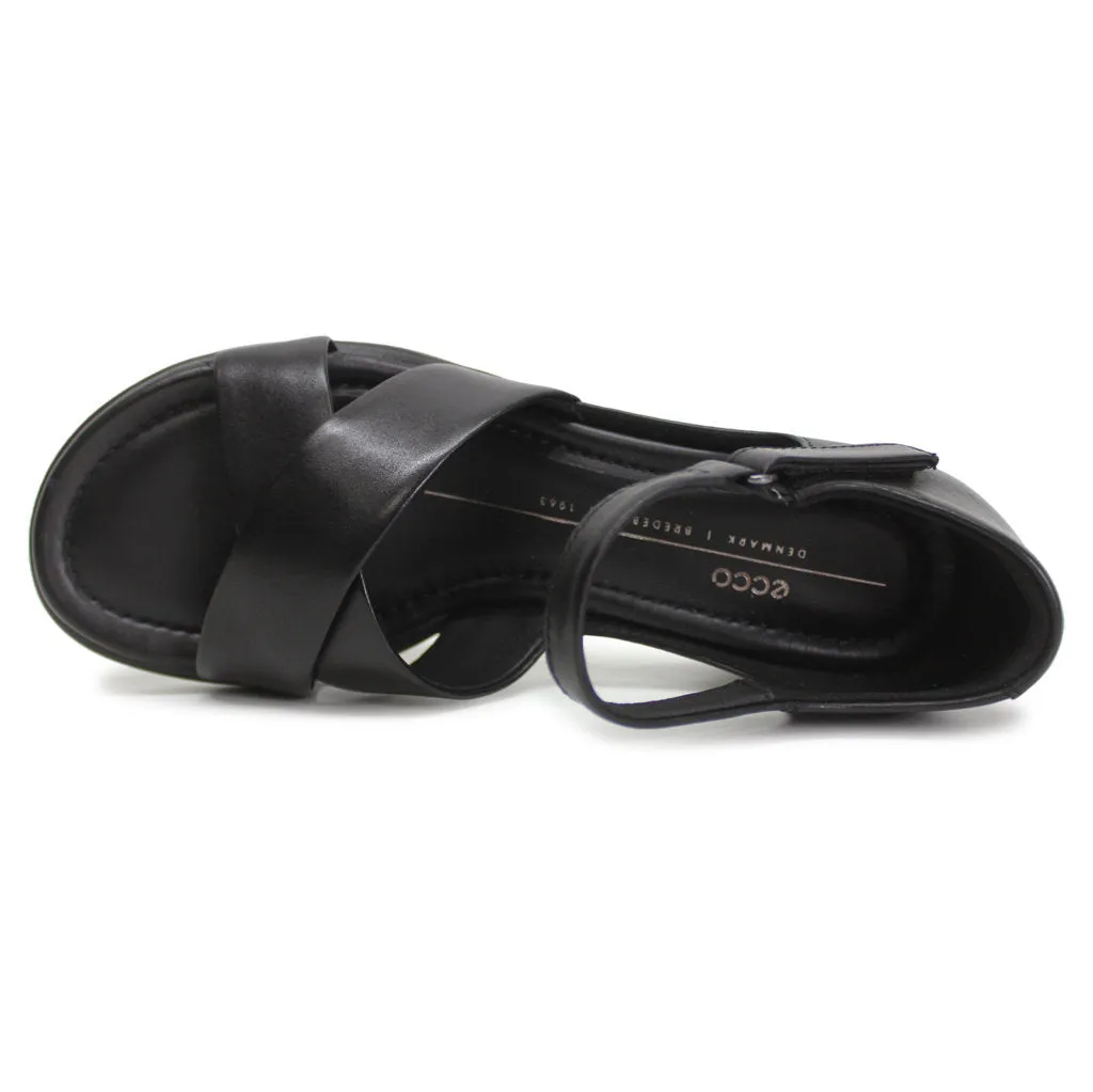 Ecco Sculpted LX 35 Leder Damen Absatz Riemchensandalen Ecco Schuhe