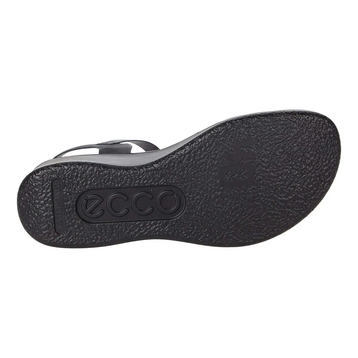 Ecco Damen FlowT LX2 Band Sandalette Keilabsatz Schwarz