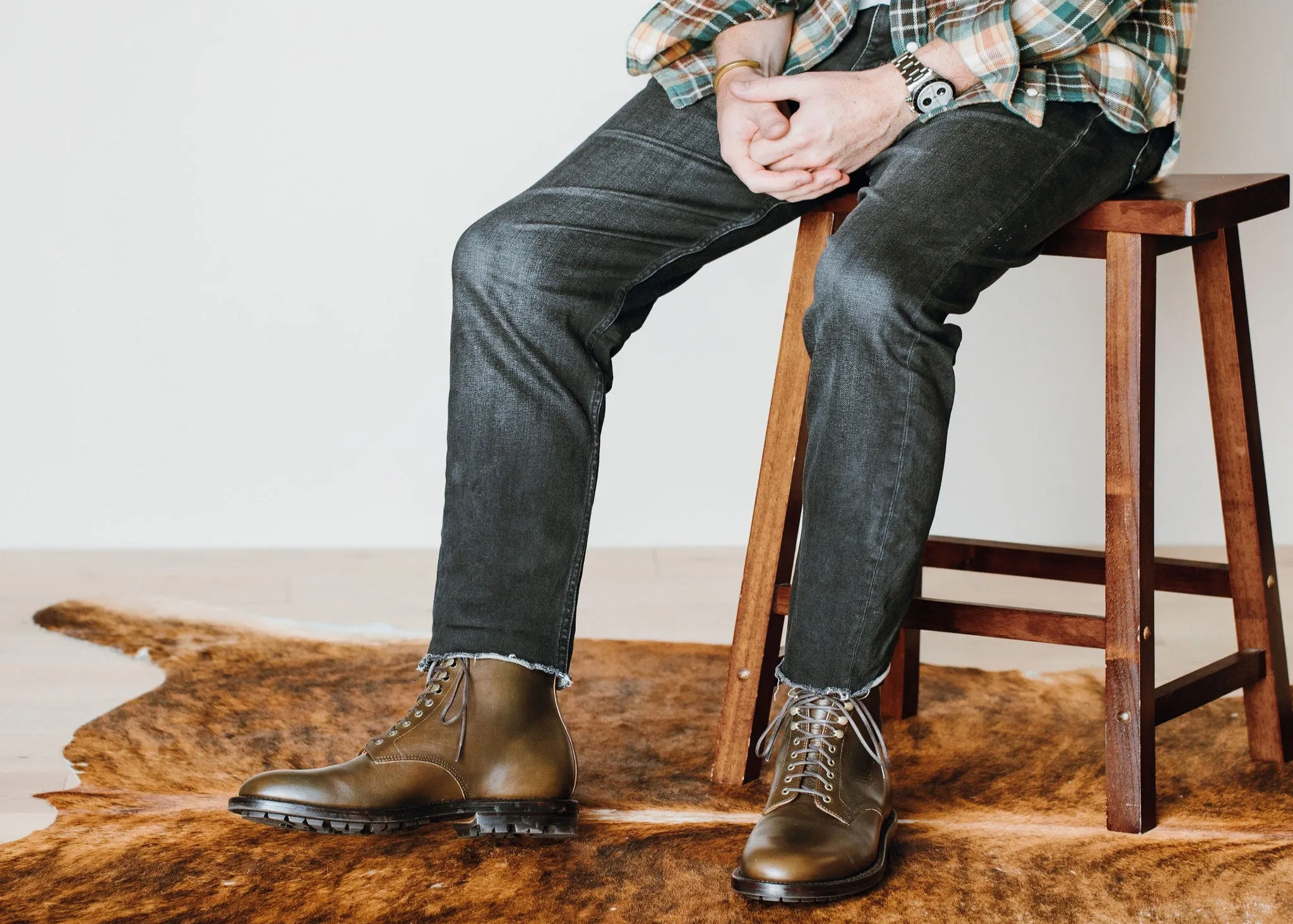 Edward Boot Dunkelolives Chromexcel