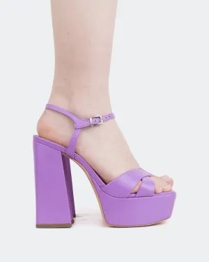 Botschaft, Lila Leder/Cuir Violet