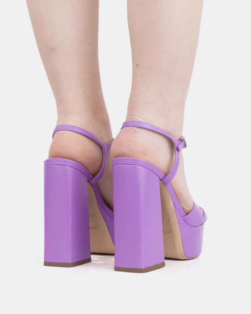 Botschaft, Lila Leder/Cuir Violet