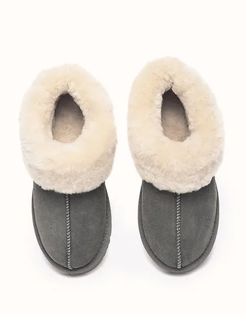 EVERAU® Homey Pantoffel Wildleder UGG Schuhe
