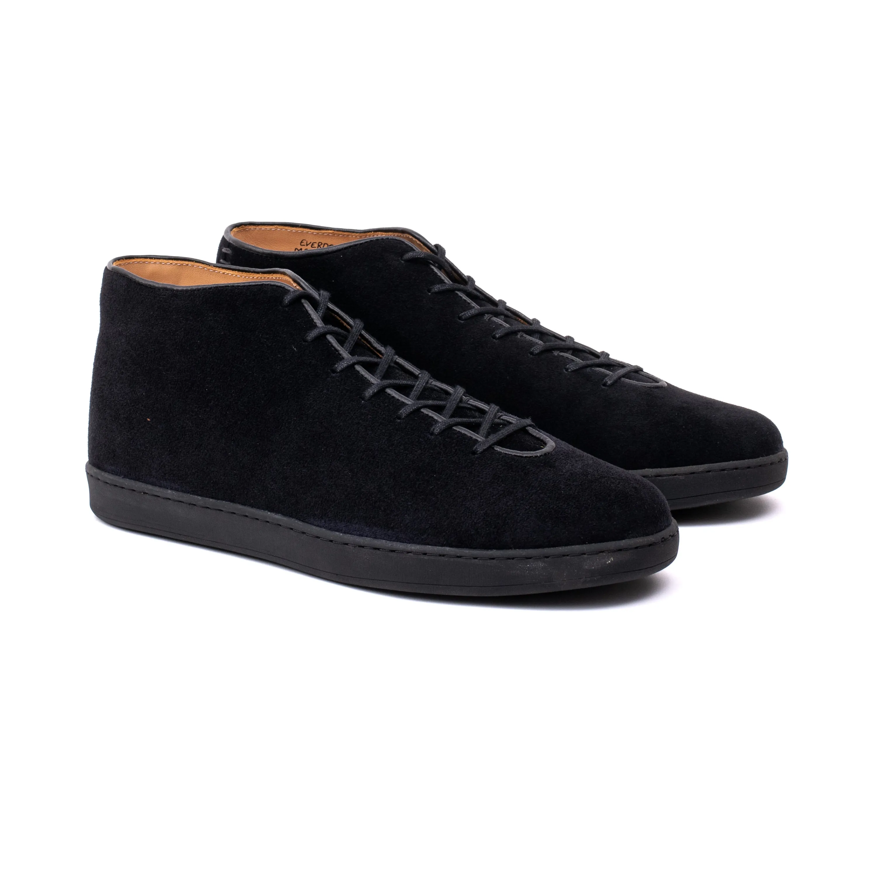 Everdon Wholecut Mid - Schwarzes schottisches Wildleder