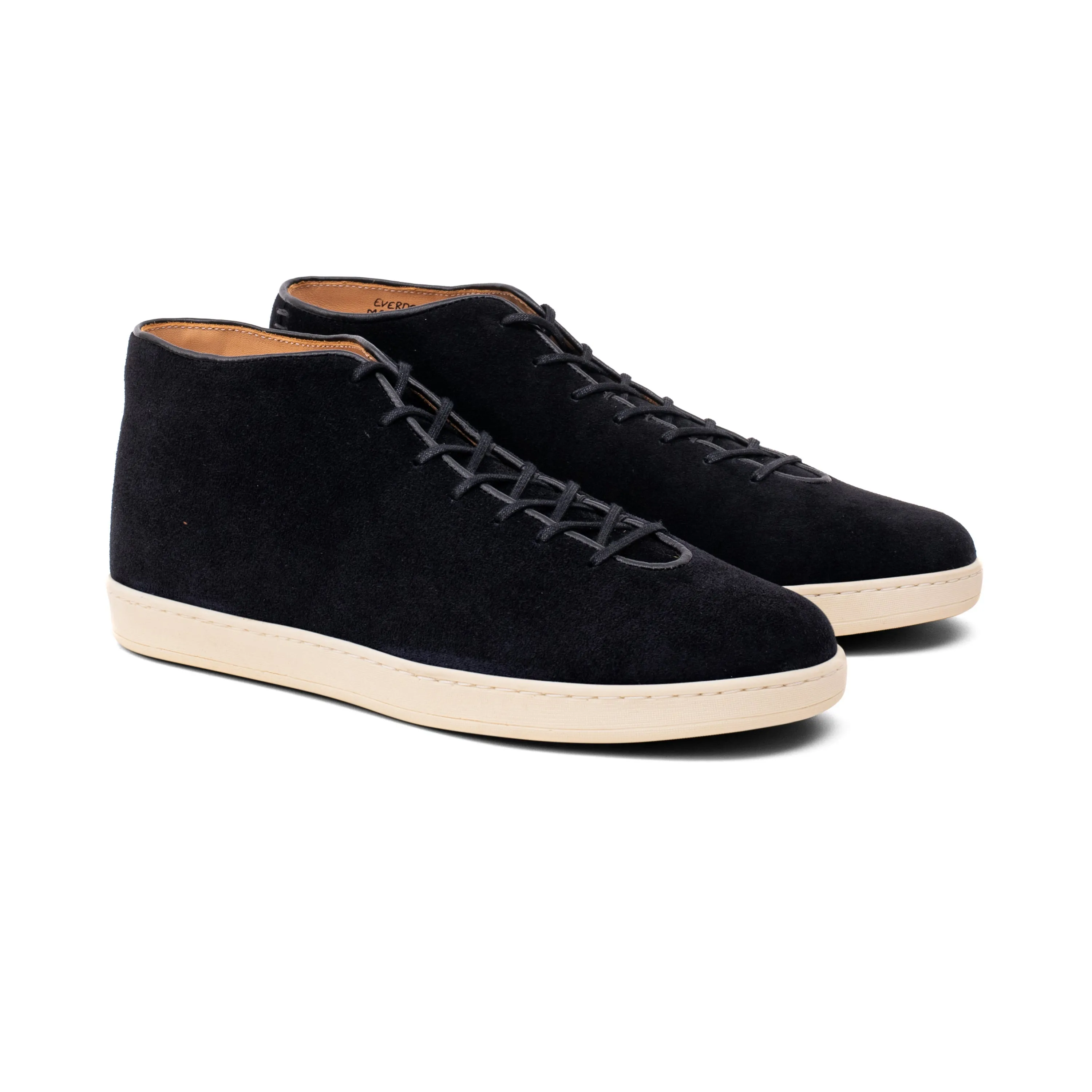 Everdon Wholecut Mid - Schwarzes schottisches Wildleder