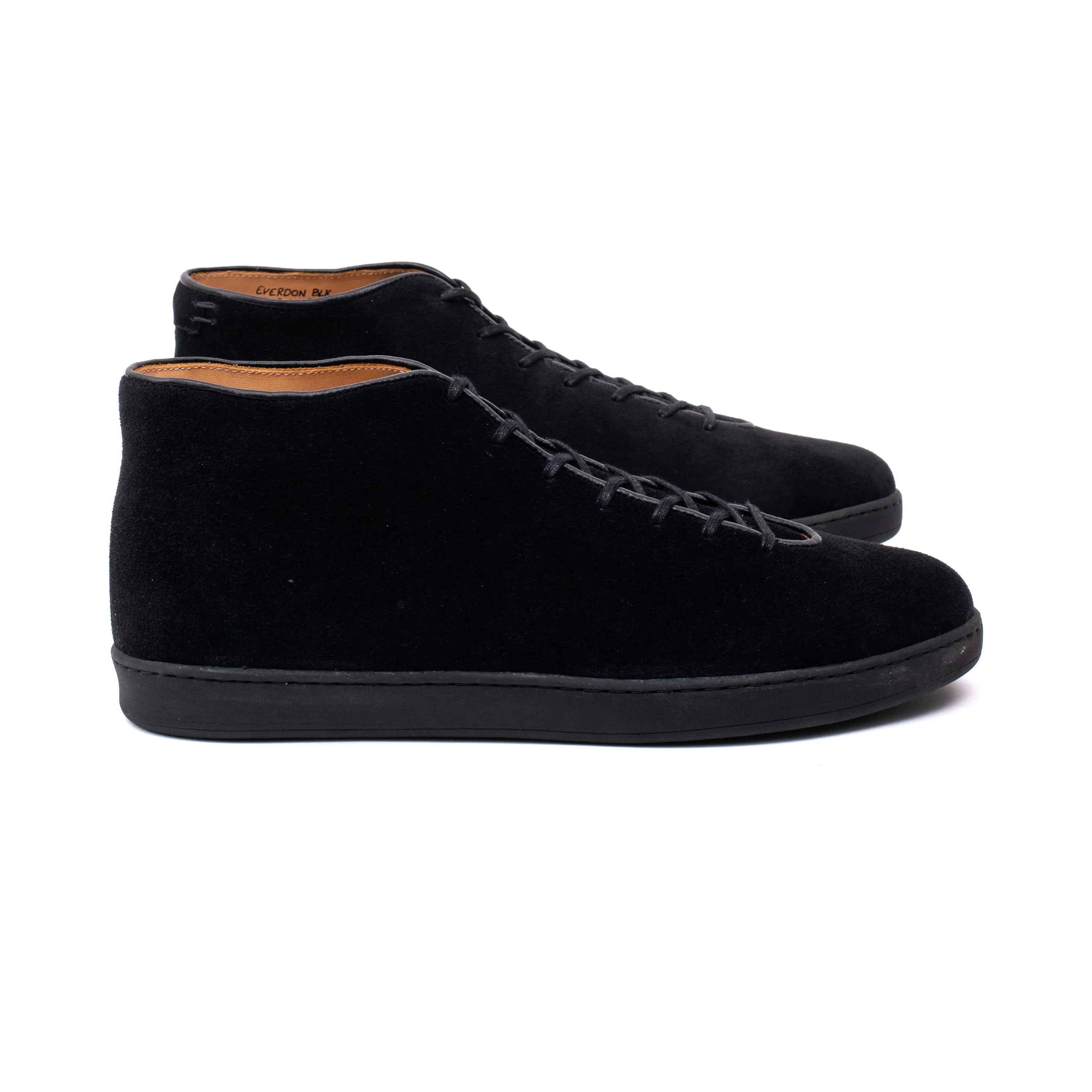 Everdon Wholecut Mid - Schwarzes schottisches Wildleder