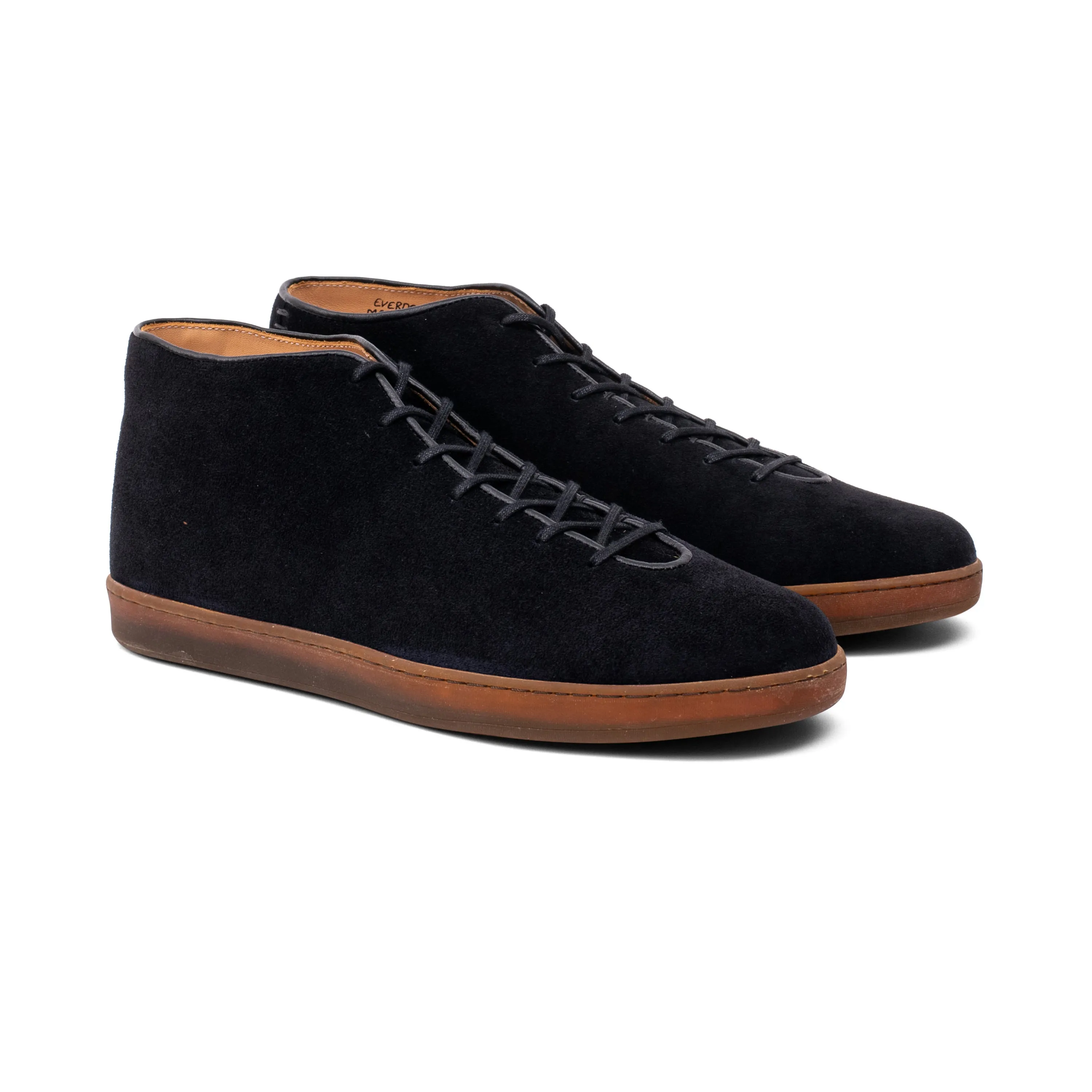 Everdon Wholecut Mid - Schwarzes schottisches Wildleder