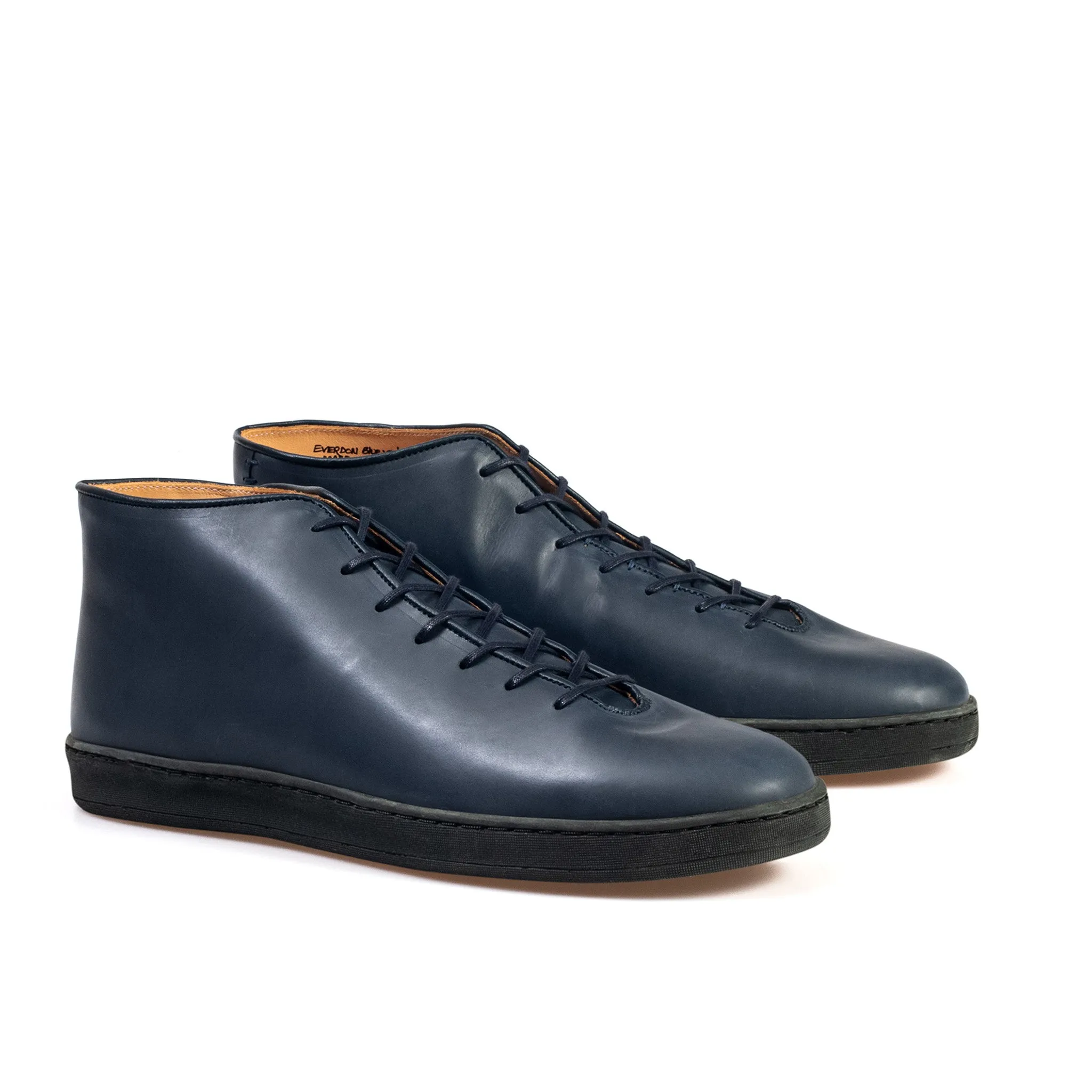 Everdon Wholecut Mid - Marineblau Veg Tan Kalbsleder