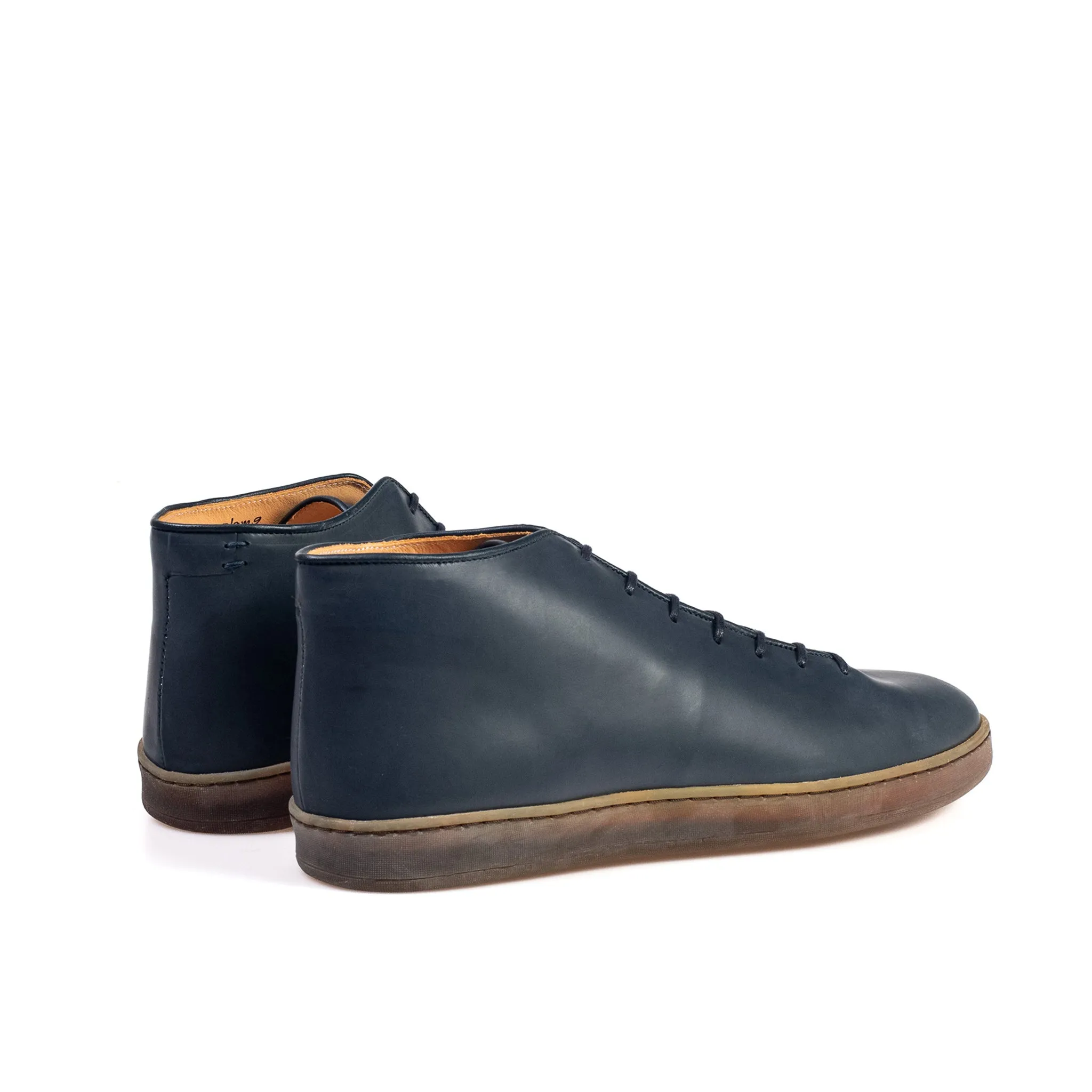 Everdon Wholecut Mid - Marineblau Veg Tan Kalbsleder