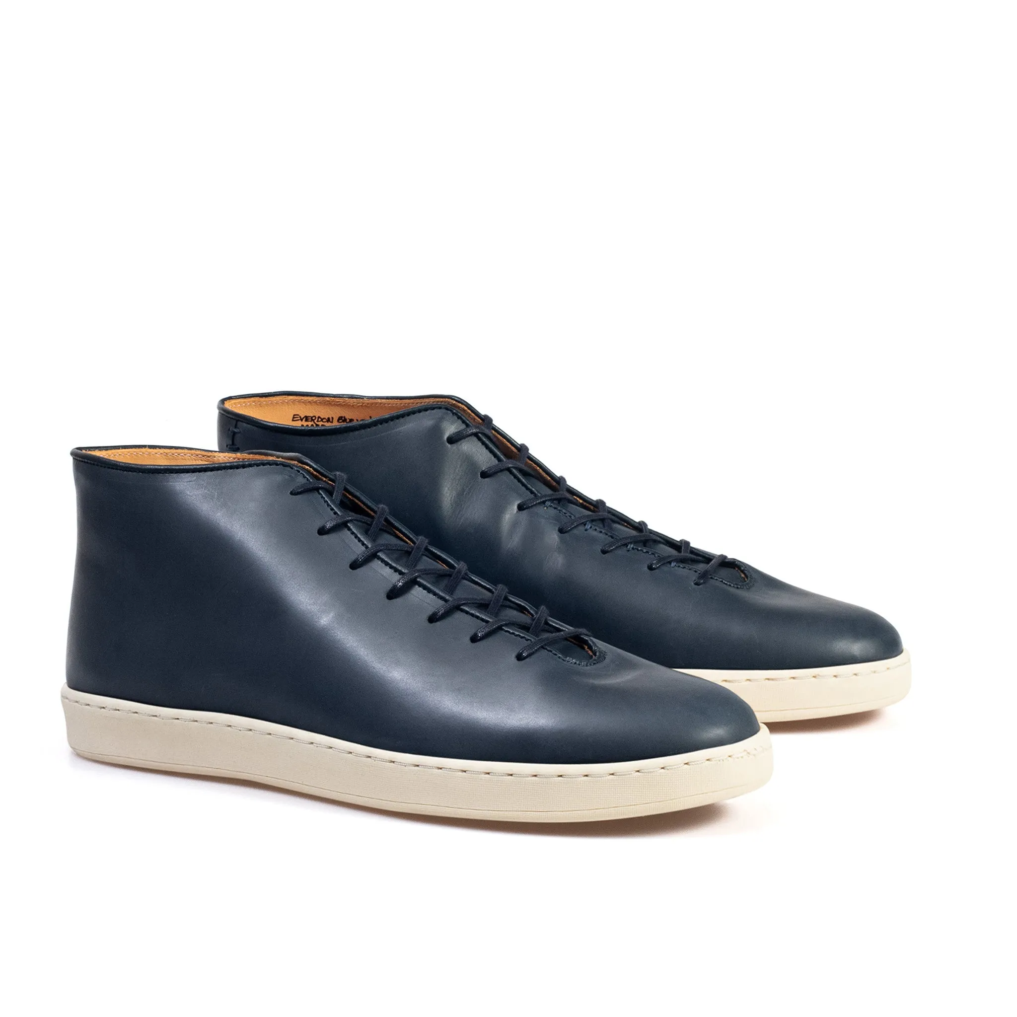 Everdon Wholecut Mid - Marineblau Veg Tan Kalbsleder