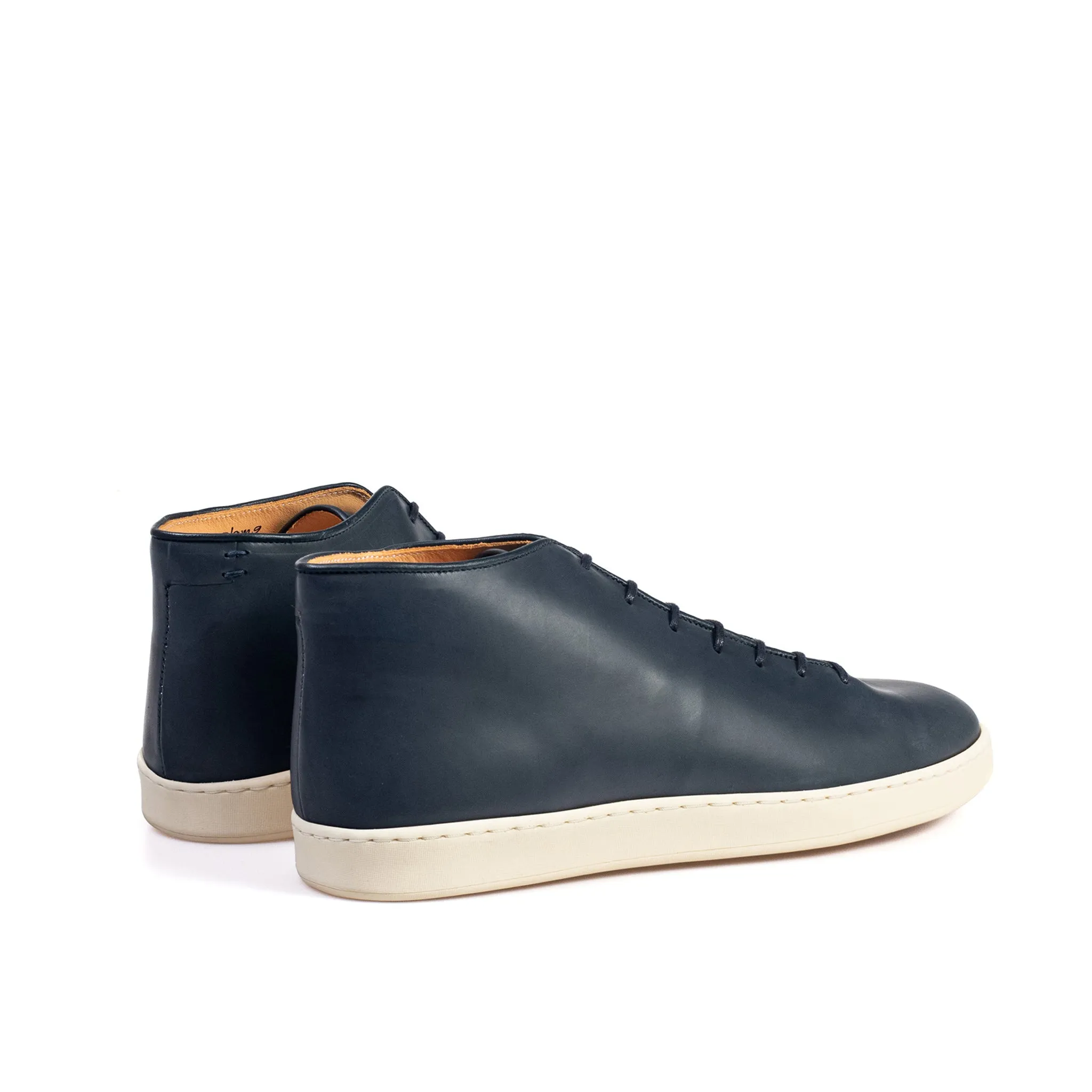 Everdon Wholecut Mid - Marineblau Veg Tan Kalbsleder