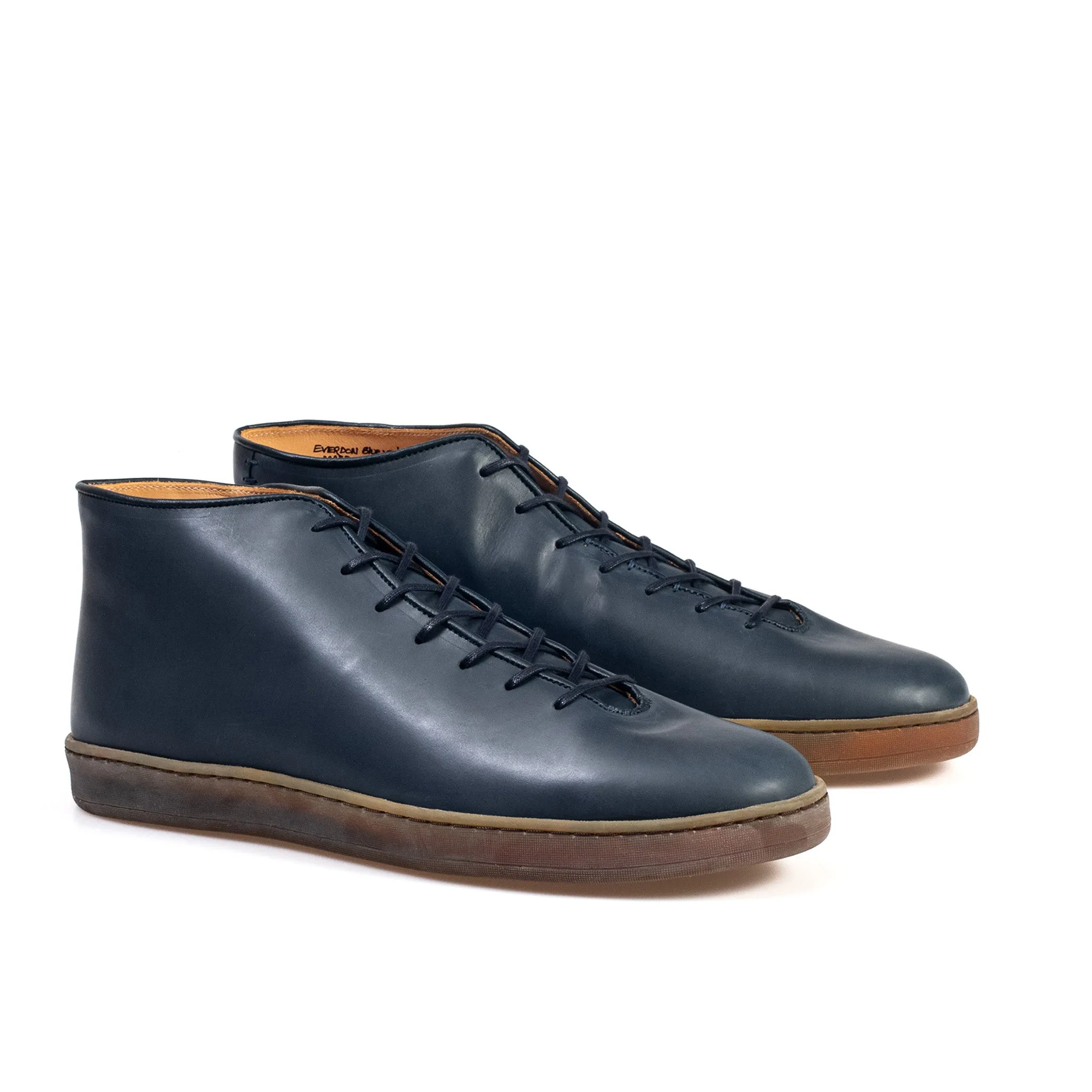 Everdon Wholecut Mid - Marineblau Veg Tan Kalbsleder
