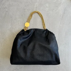 Falabella Umhängetasche mit Kordelzug, Schwarz (G) Taschen_Stella Mccartney_Taschen