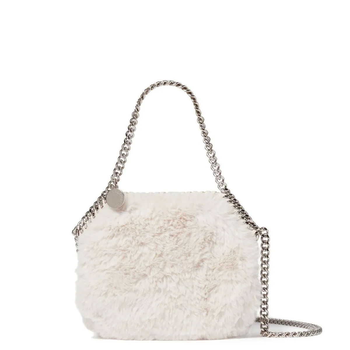 Falabella Abendtasche Fluffy, Elfenbeinfarbene Taschen_Stella Mccartney_Taschen