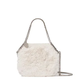 Falabella Abendtasche Fluffy, Elfenbeinfarbene Taschen_Stella Mccartney_Taschen