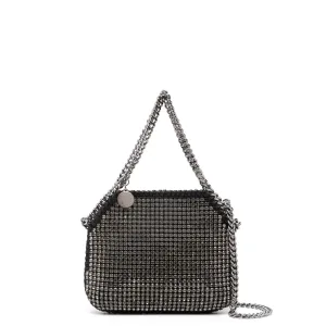Falabella Abendtasche mit Kristallbesatz, Schwarz Taschen_Stella Mccartney_Taschen