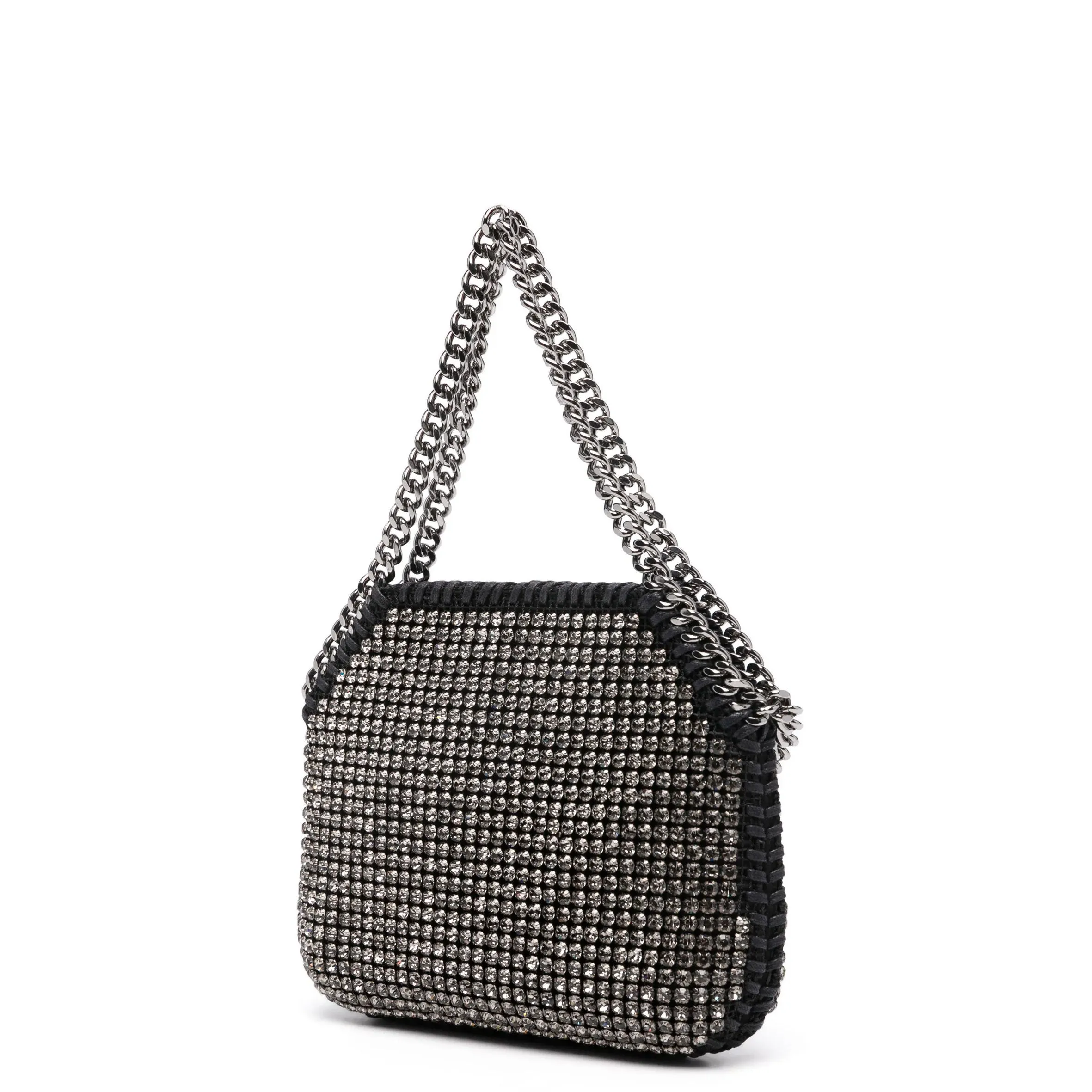 Falabella Abendtasche mit Kristallbesatz, Schwarz Taschen_Stella Mccartney_Taschen
