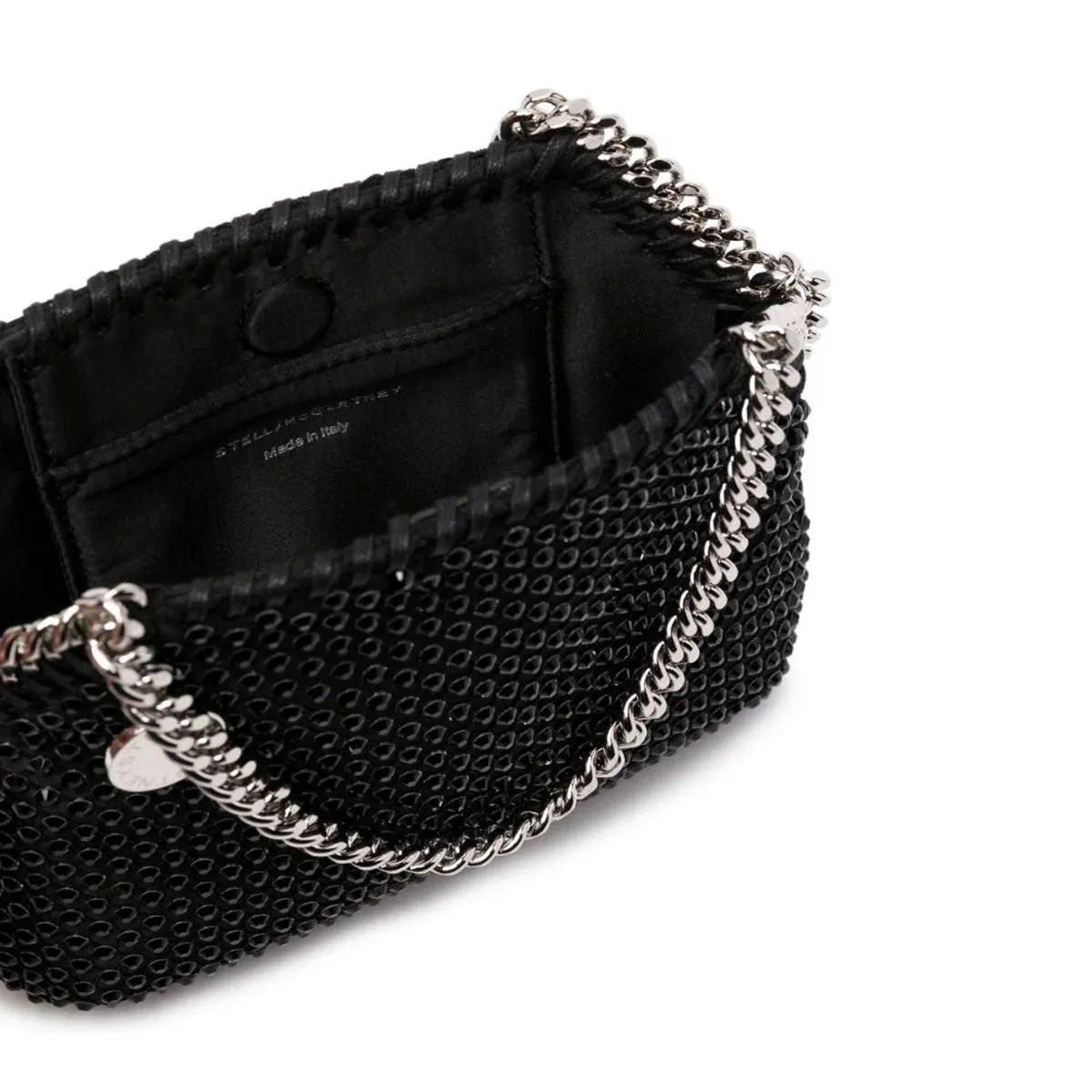 Falabella Abendtasche aus Kristallmesh, Schwarze Taschen_Stella Mccartney_Taschen