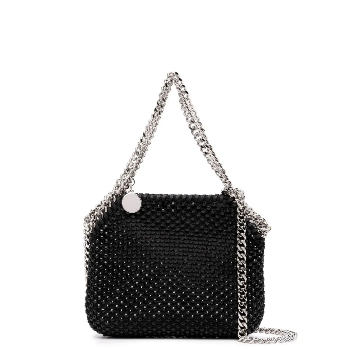 Falabella Abendtasche aus Kristallmesh, Schwarze Taschen_Stella Mccartney_Taschen
