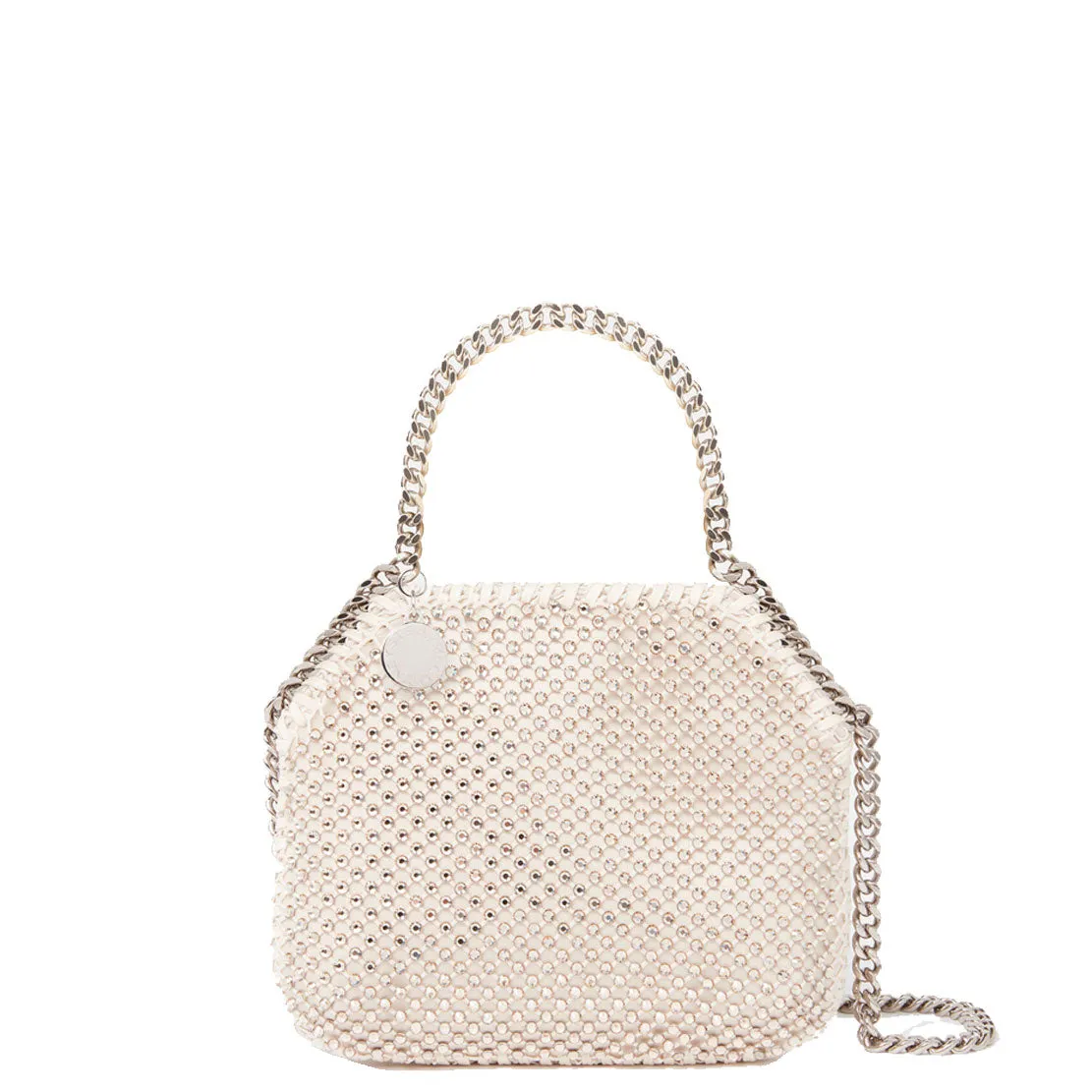 Falabella Abendtasche aus Kristallnetz, Honigtöne_Taschen von Stella Mccartney