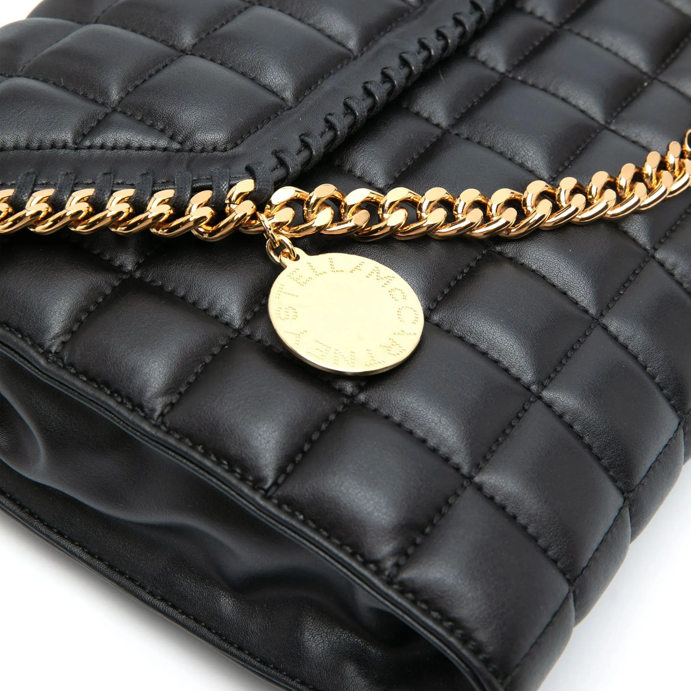 Falabella Große Klapp-Umhängetasche Gesteppt (G), Schwarze Taschen_Stella Mccartney_Taschen