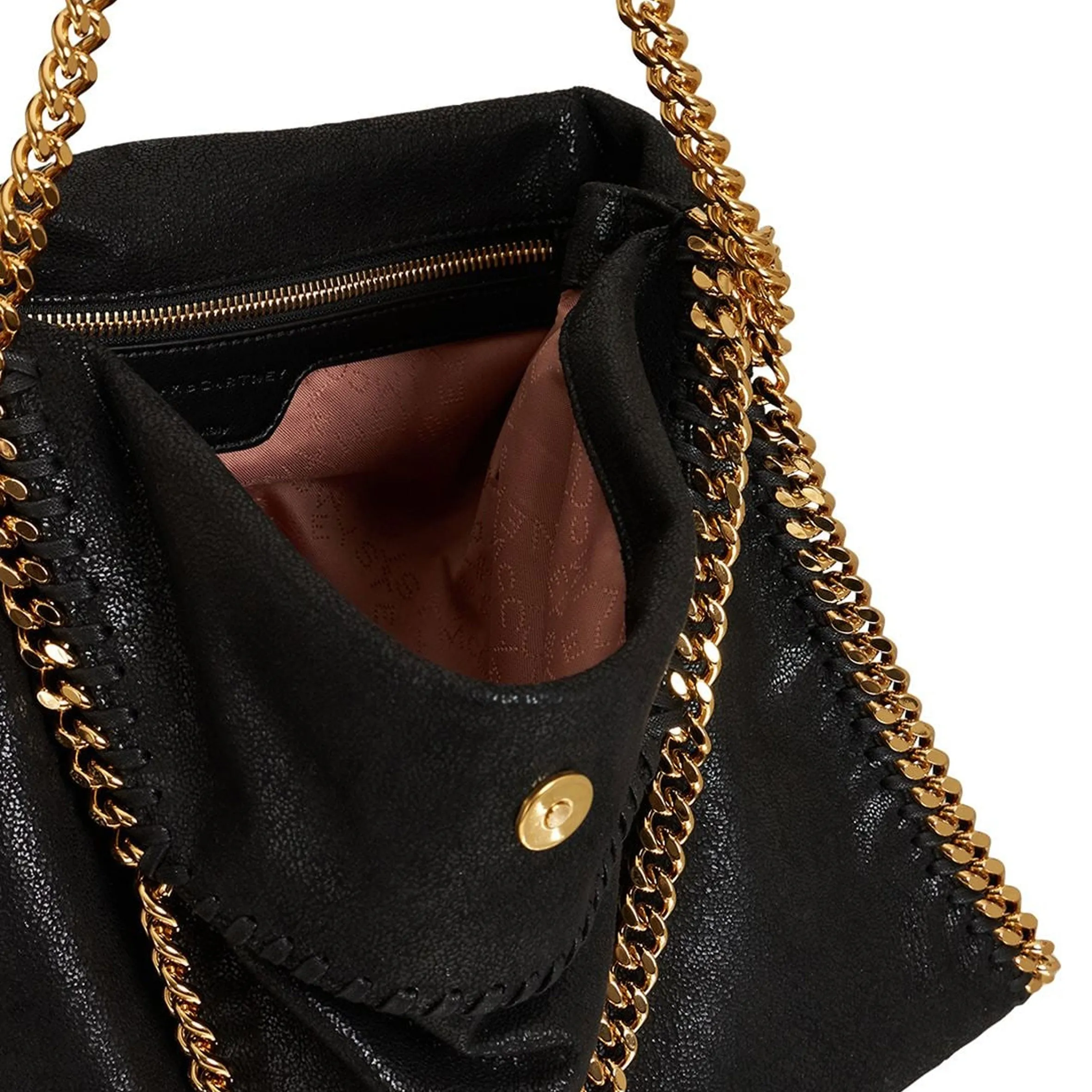 Falabella Große Tragetasche mit Goldkette, Schwarze Taschen_Stella Mccartney_Taschen