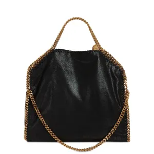 Falabella Große Tragetasche mit Goldkette, Schwarze Taschen_Stella Mccartney_Taschen